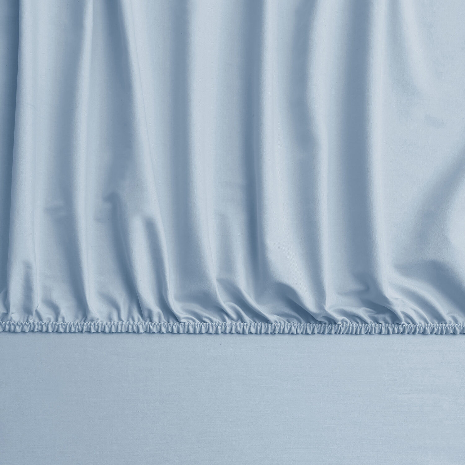 Linens Mix&Match Pamuk Saten Tek Kişilik Lastikli Çarşaf Mavi