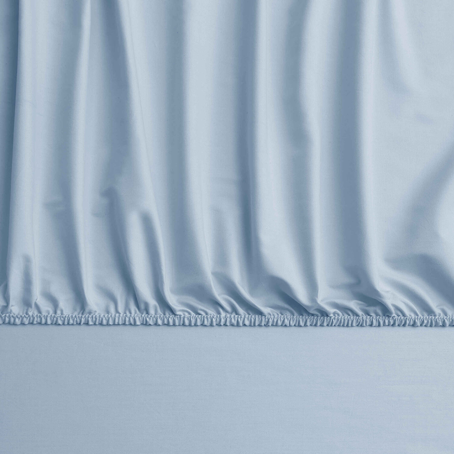 Linens Mix&Match Pamuk Saten Çift Kişilik Lastikli Çarşaf Mavi