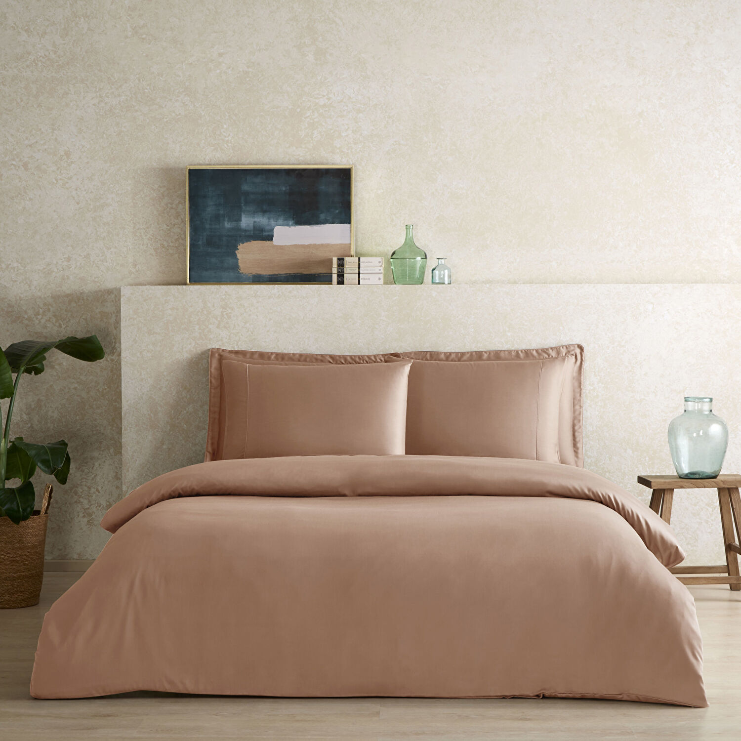 Linens X TENCEL™ Lyocell King Nevresim Kılıfı Rose