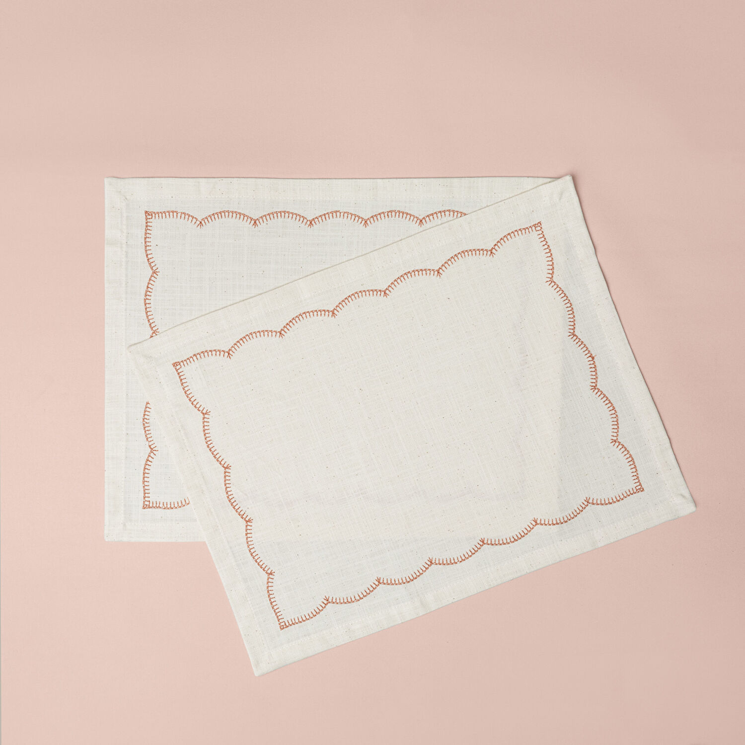 Linens Morby 2'li 35x45 cm Peçete Naturel Kiremit