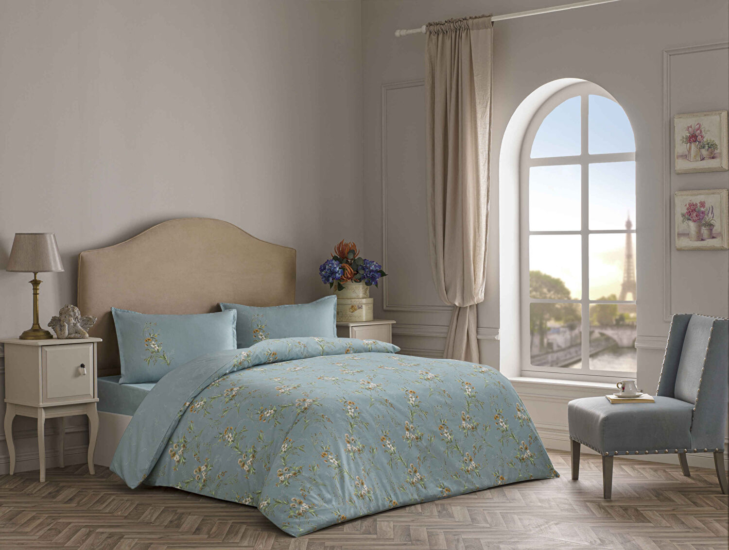Linens Allday Luce 220 Tc Pamuk Saten Süper King Nevresim Takımı
