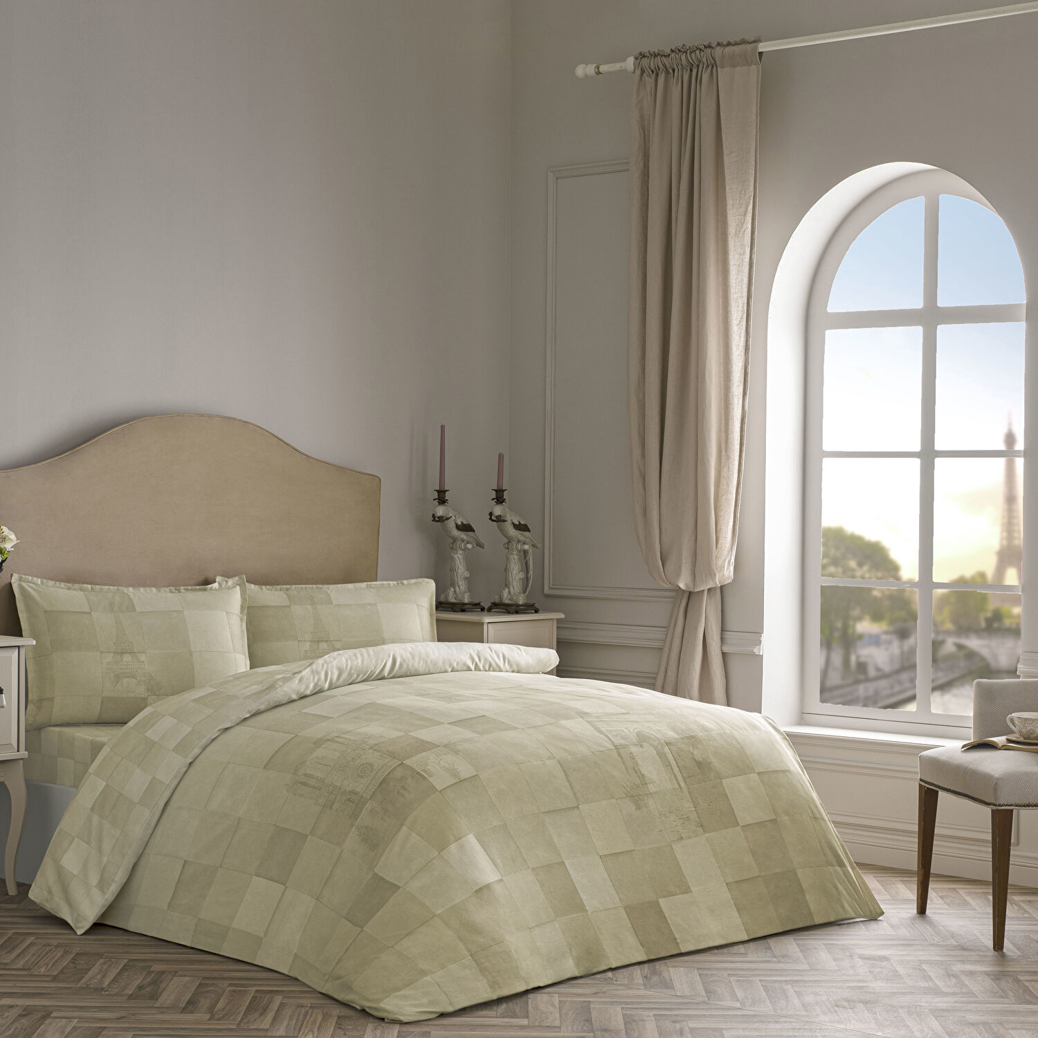 Linens Allday Pierre 220 Tc Pamuk Saten Çift Kişilik Nevresim Takımı