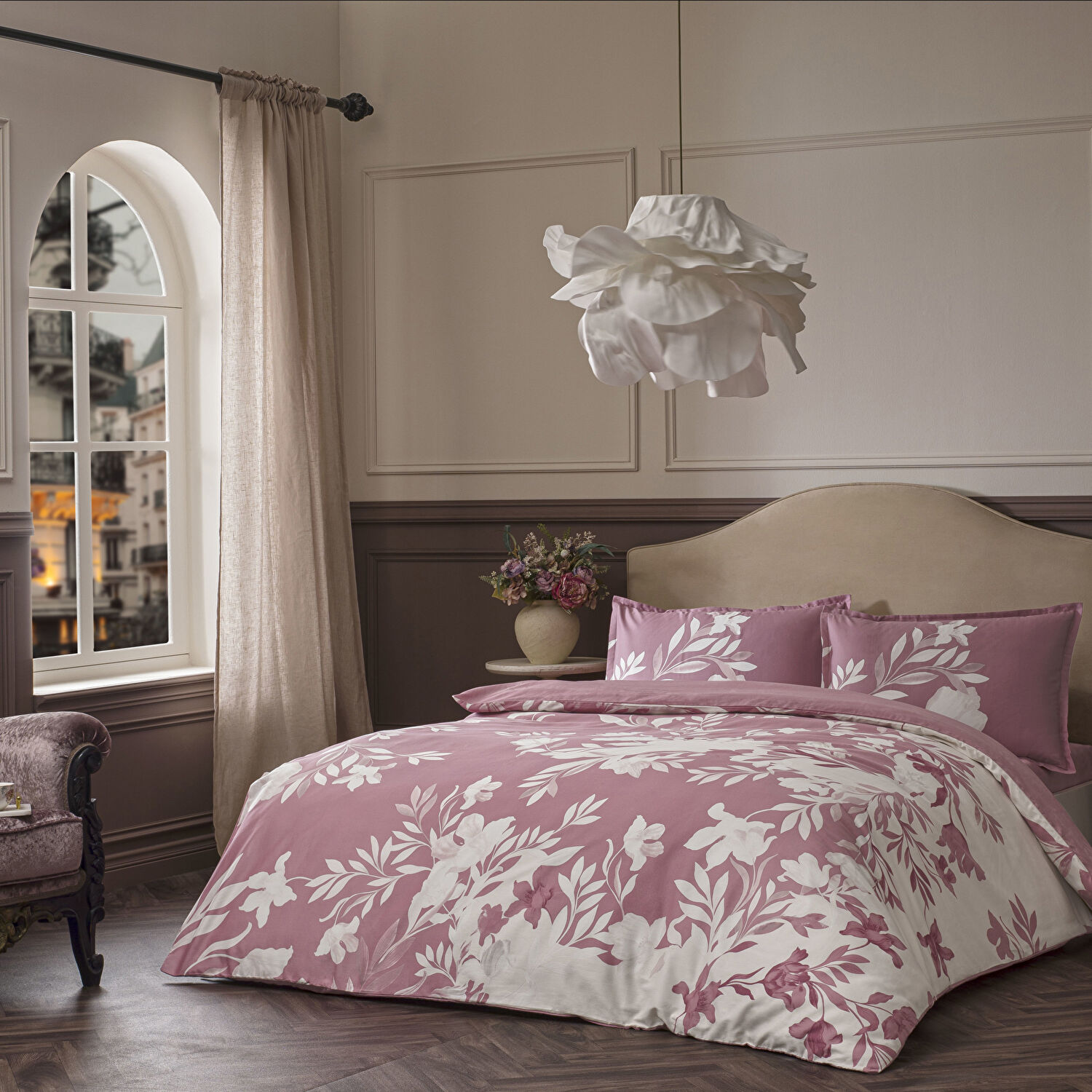 Linens Allday Pale 220 Tc Pamuk Saten Çift Kişilik Nevresim Takımı