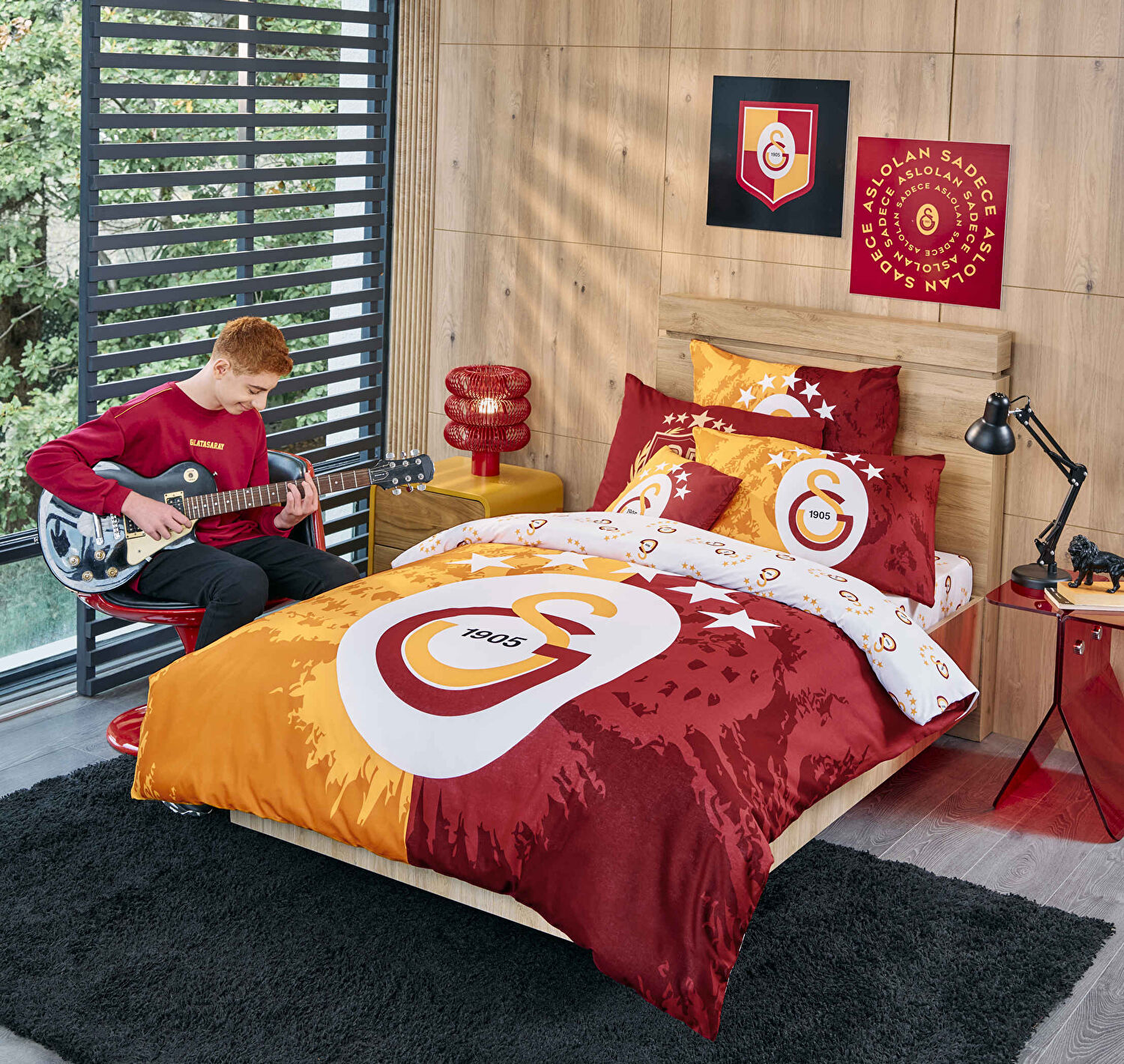 Lisanslı 5.Yıldız Galatasaray Nevresim Takımı Tek Kişilik