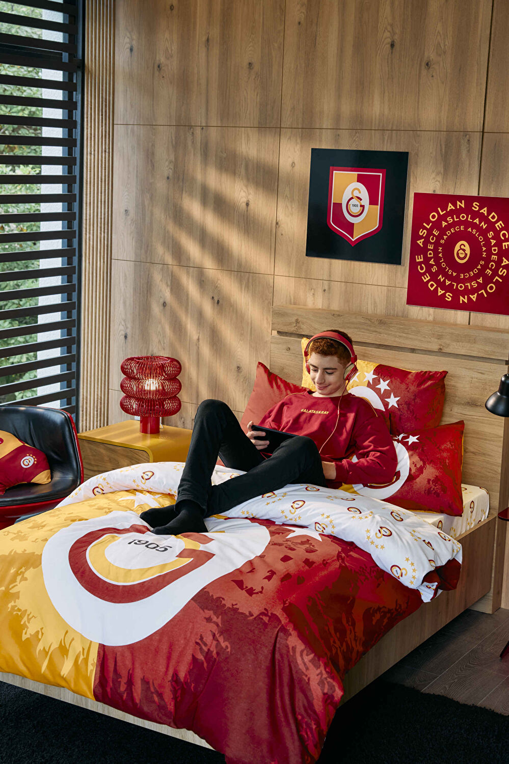 Lisanslı 5.Yıldız Galatasaray Nevresim Takımı Tek Kişilik