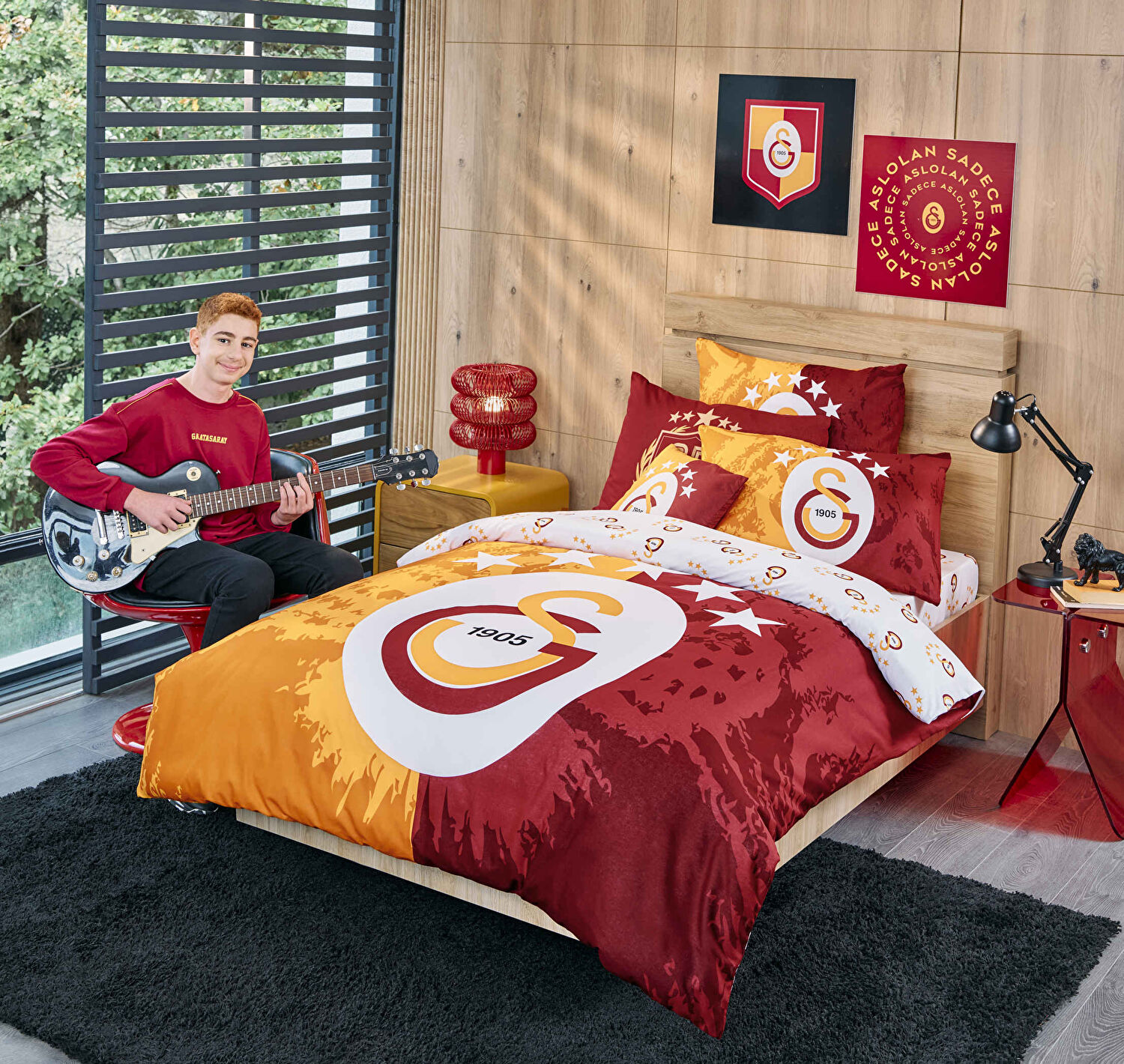 Lisanslı 5.Yıldız Galatasaray Nevresim Takımı Tek Kişilik