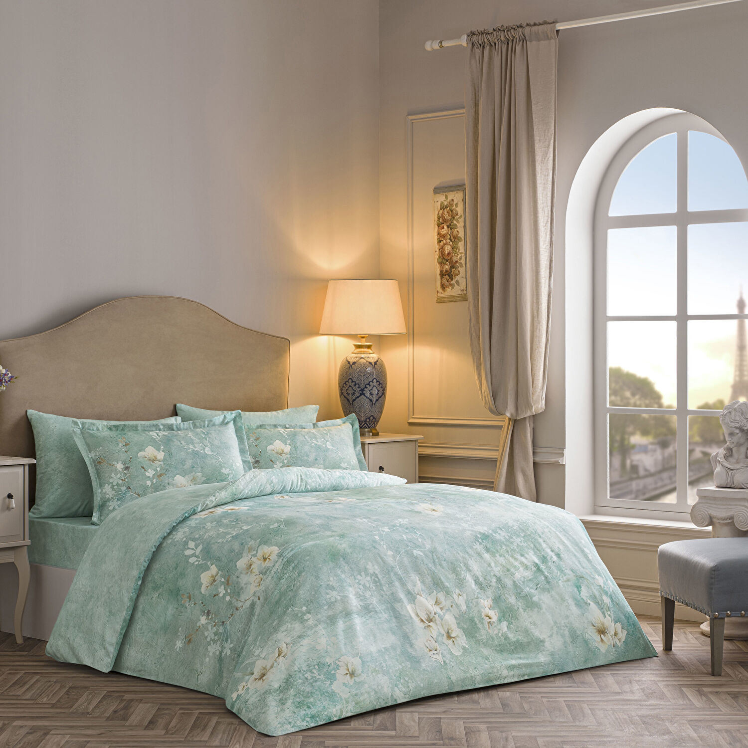 Linens Seine 220 Tc Pamuk Saten King Nevresim Takımı