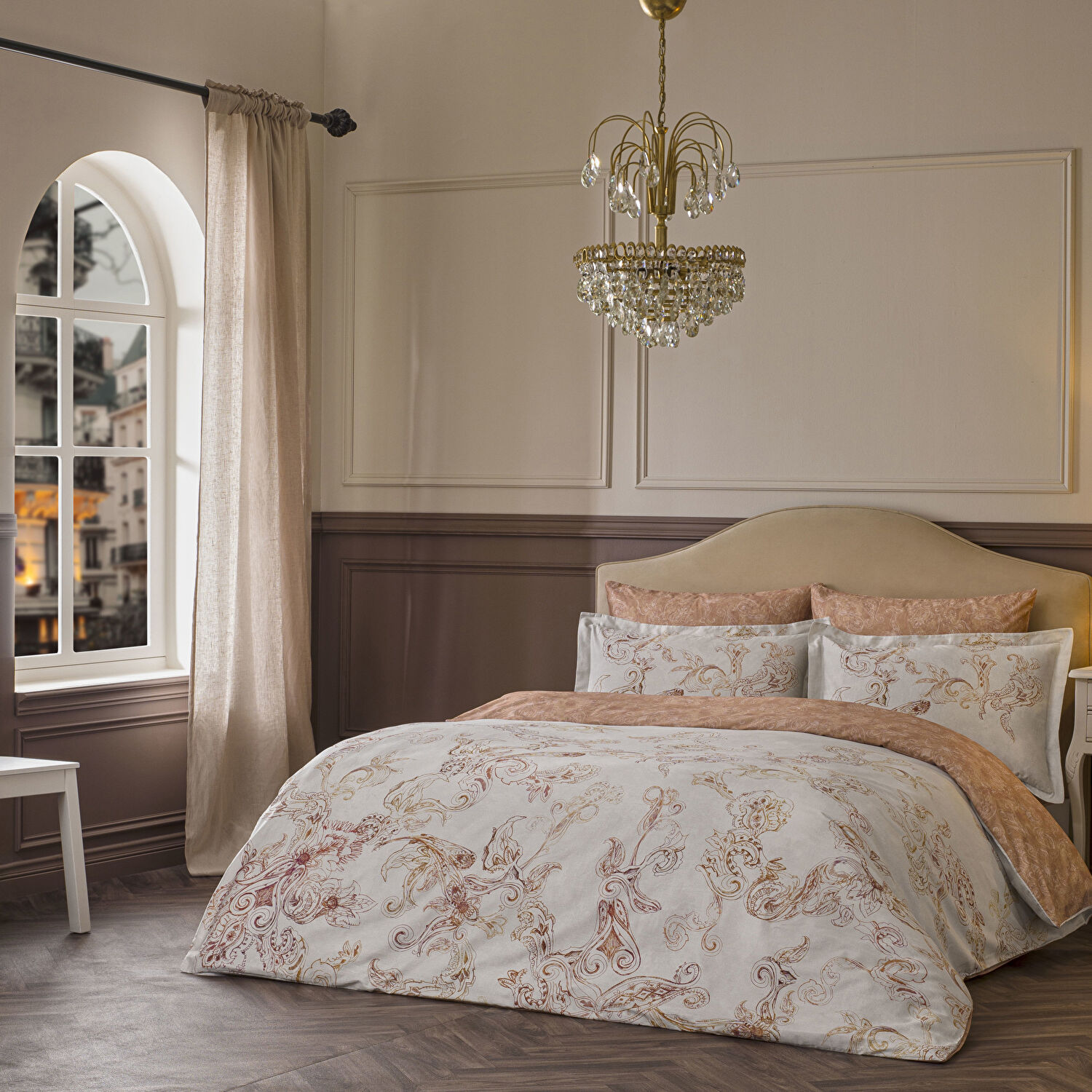 Linens Etienne 220 Tc Pamuk Saten Süper King Nevresim Takımı