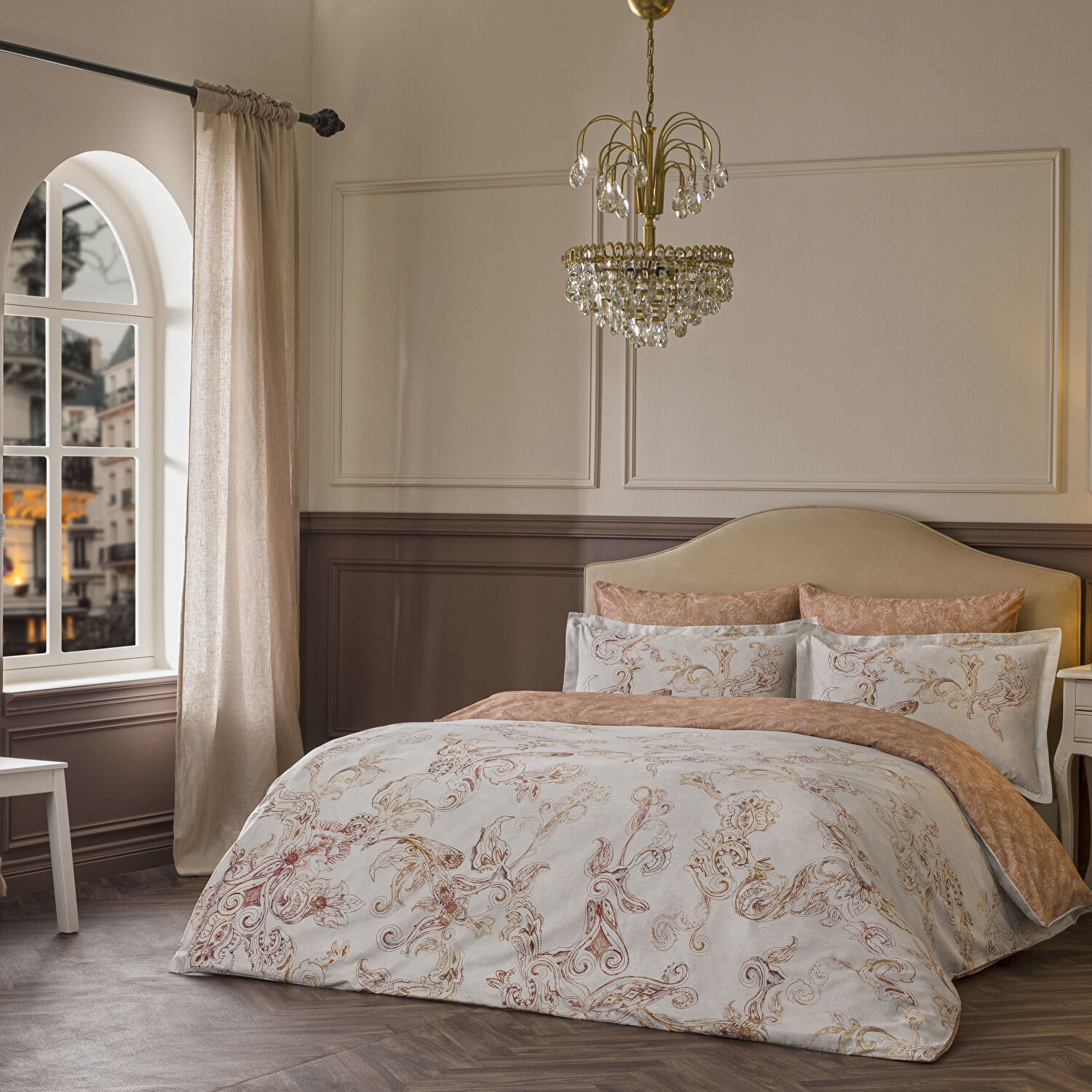 Linens Etienne 220 Tc Pamuk Saten Süper King Nevresim Takımı