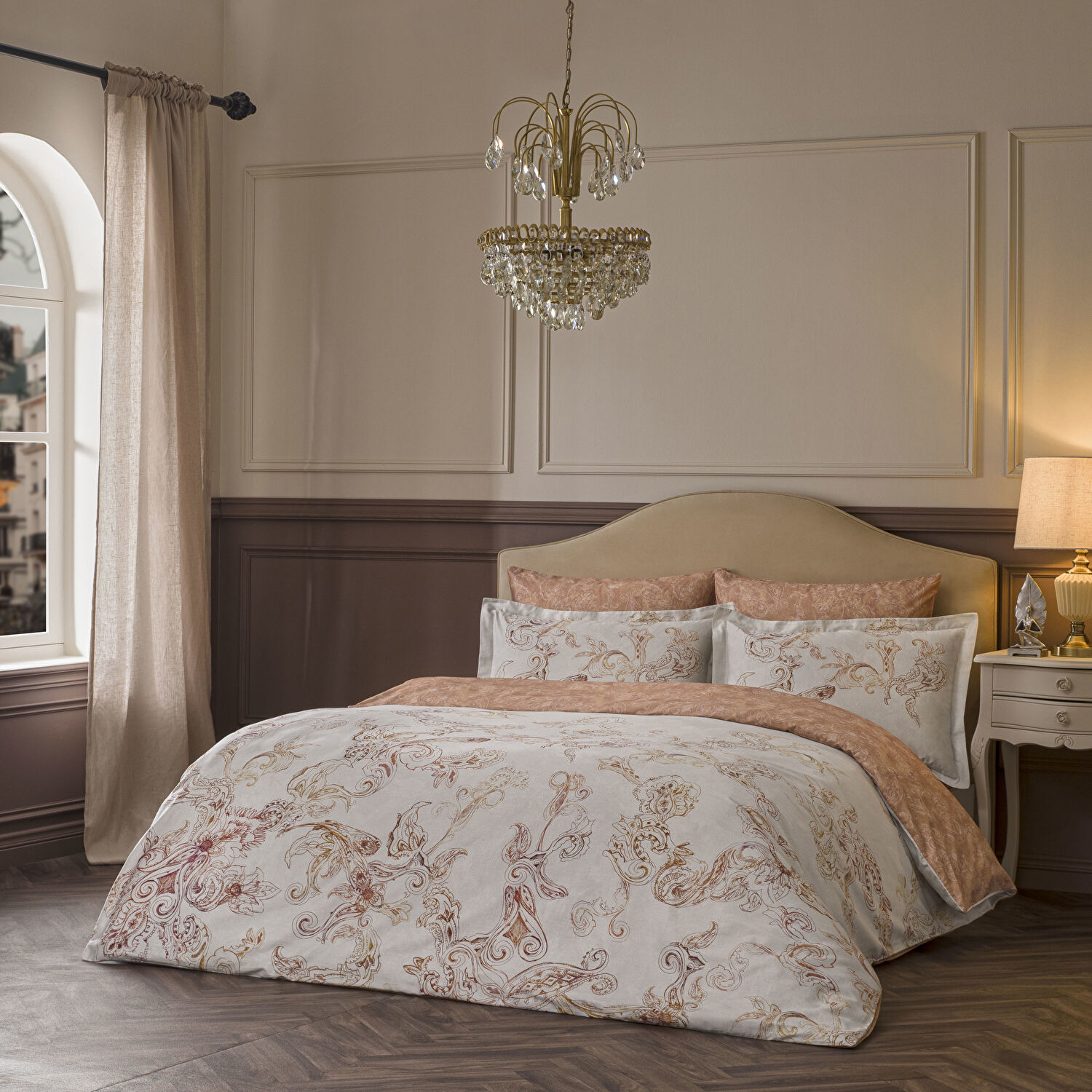 Linens Etienne 220 Tc Pamuk Saten Süper King Nevresim Takımı