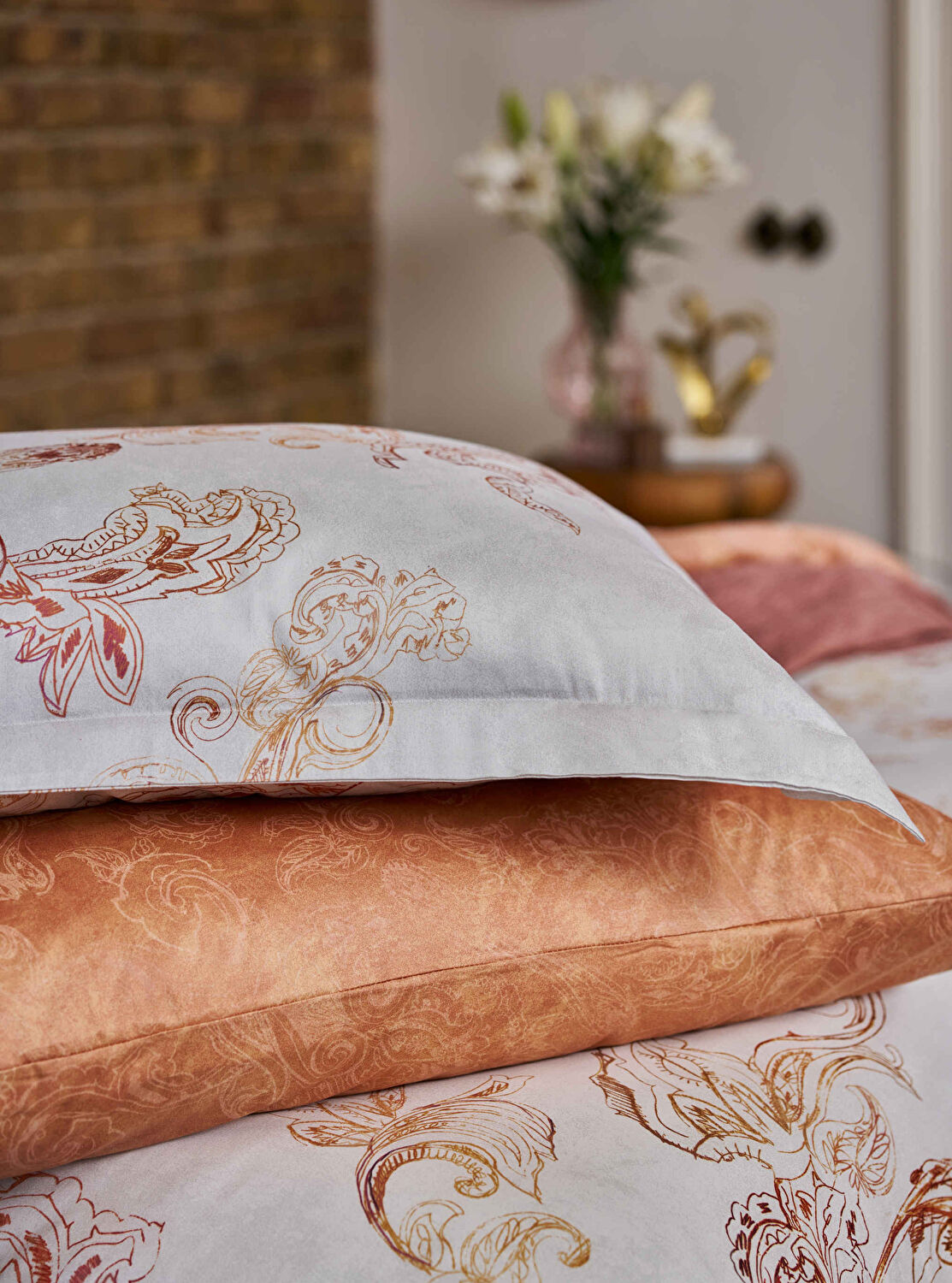 Linens Etienne 220 TC Pamuk Saten King Nevresim Takımı