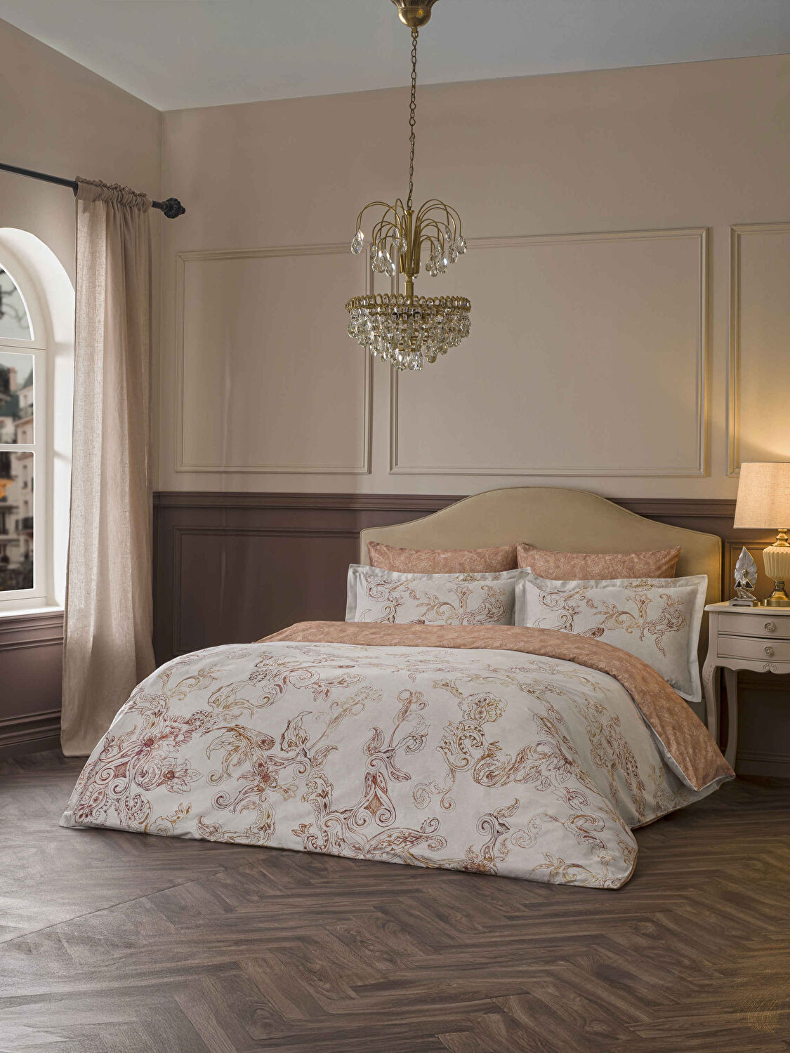 Linens Etienne 220 Tc Pamuk Saten Süper King Nevresim Takımı