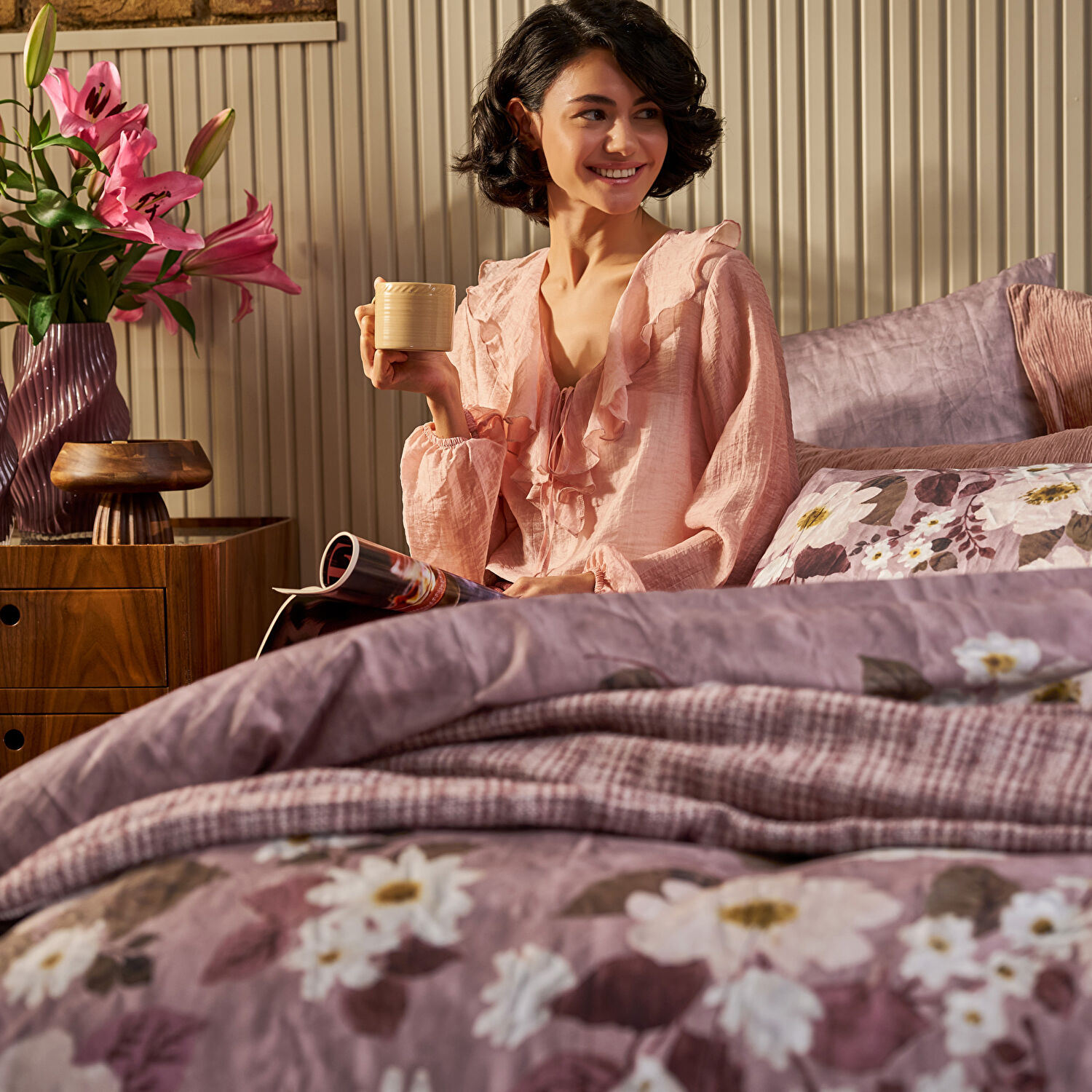 Linens Velour 220 Tc Pamuk Saten Çift Kişilik Nevresim Takımı