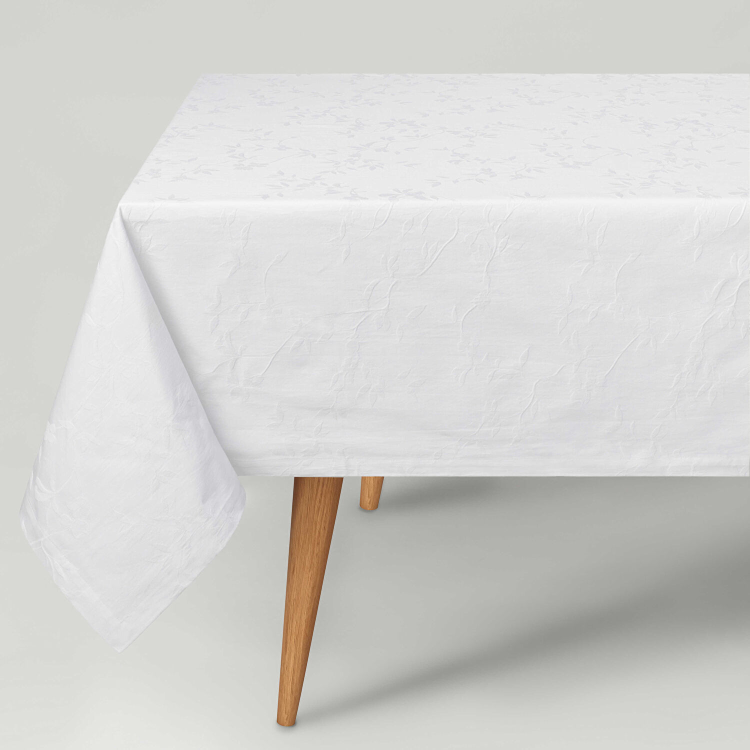 Linens Lemerdy 150x300 cm Masa Örtüsü Beyaz
