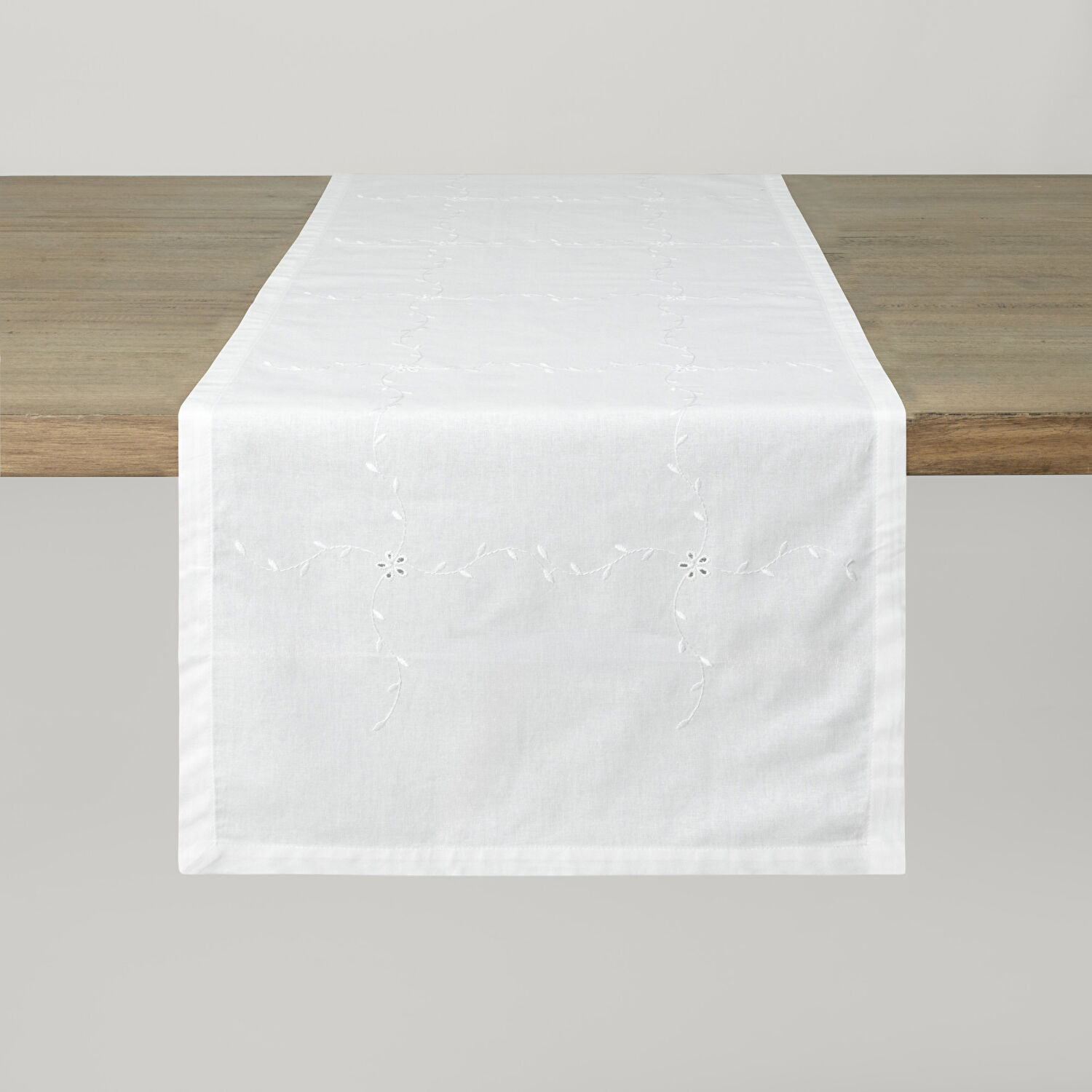 Linens Petunıa 45x170 cm Runner Kırık Beyaz