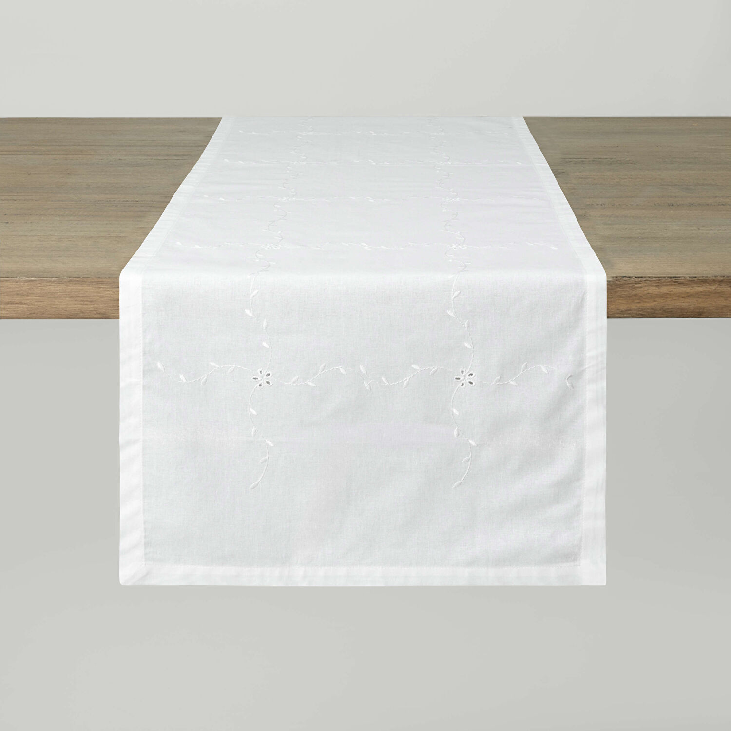 Linens Petunıa 45x170 cm Runner Kırık Beyaz