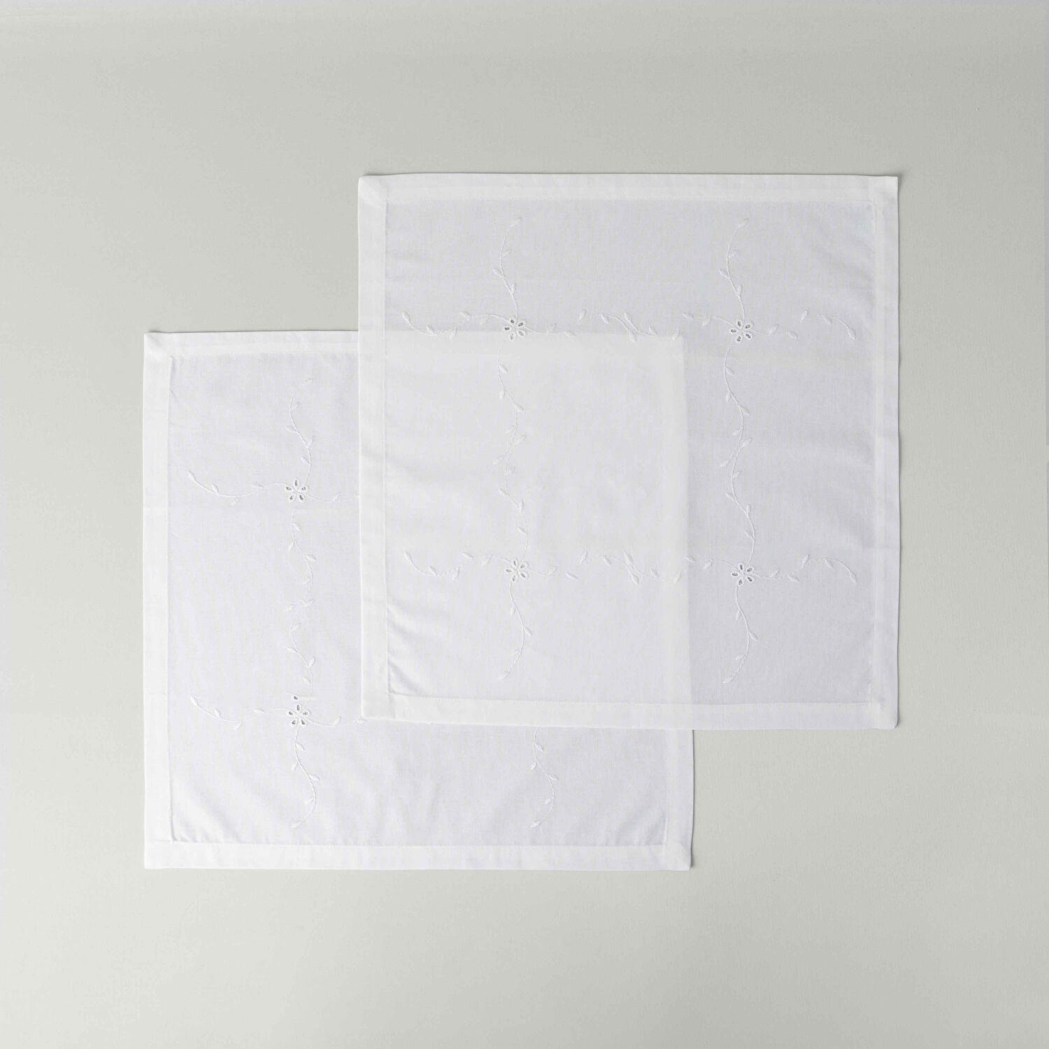 Linens Petunıa 45x45 cm 2'li Peçete Kırık Beyaz