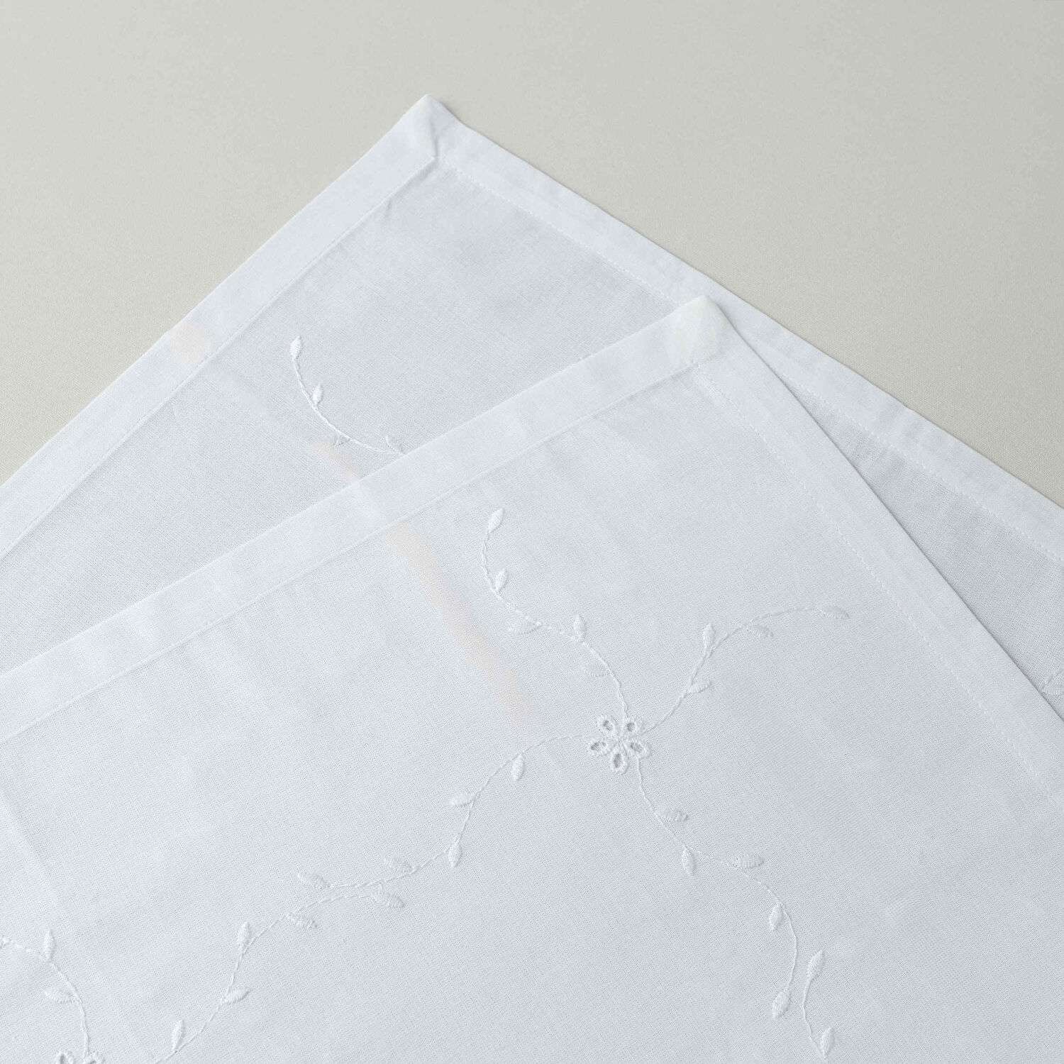 Linens Petunıa 45x45 cm 2'li Peçete Kırık Beyaz