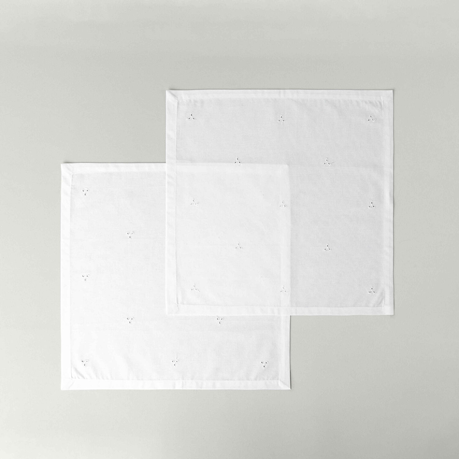 Linens Begonia 45x45 cm 2'li Peçete Optik Beyaz