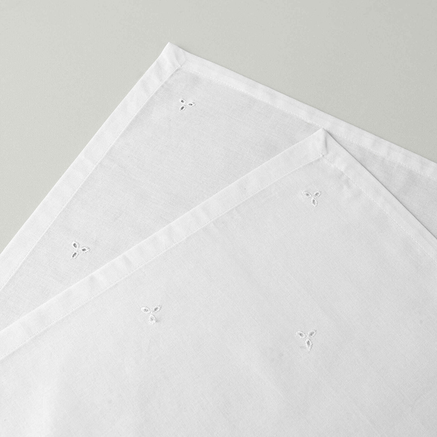 Linens Begonia 45x45 cm 2'li Peçete Optik Beyaz