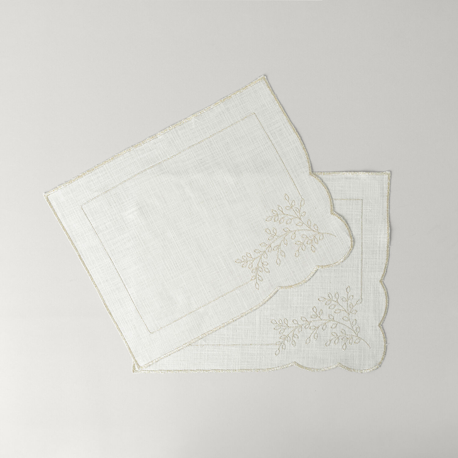 Linens Magnolia 45x45 cm 2'li Peçete Naturel Gold