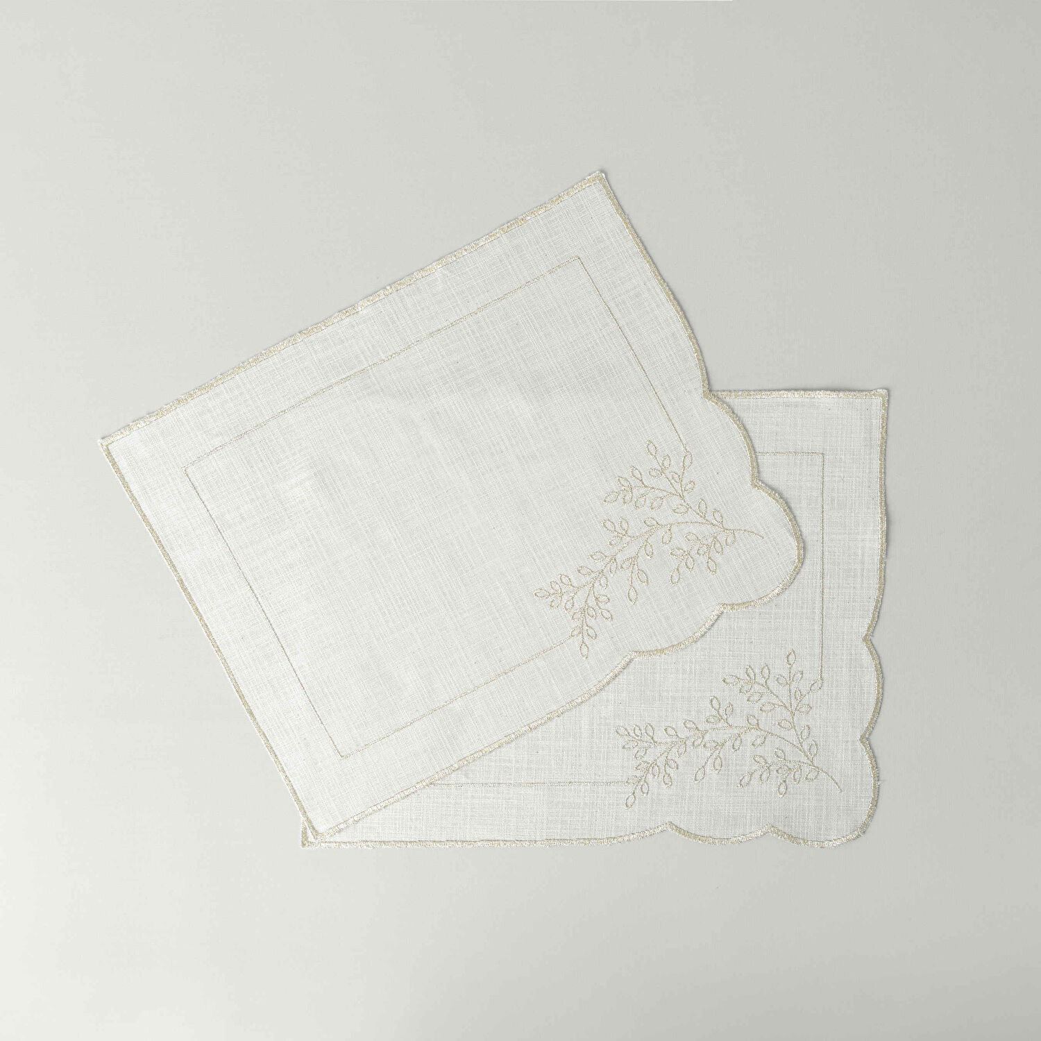 Linens Magnolia 45x45 cm 2'li Peçete Naturel Gold