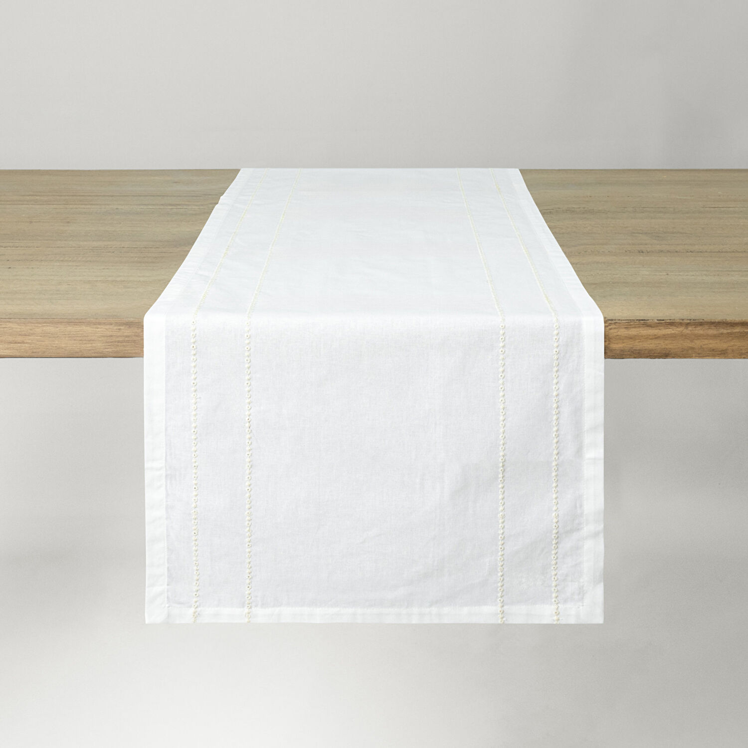 Linens Patrick 45x170 cm Runner Kırık Beyaz