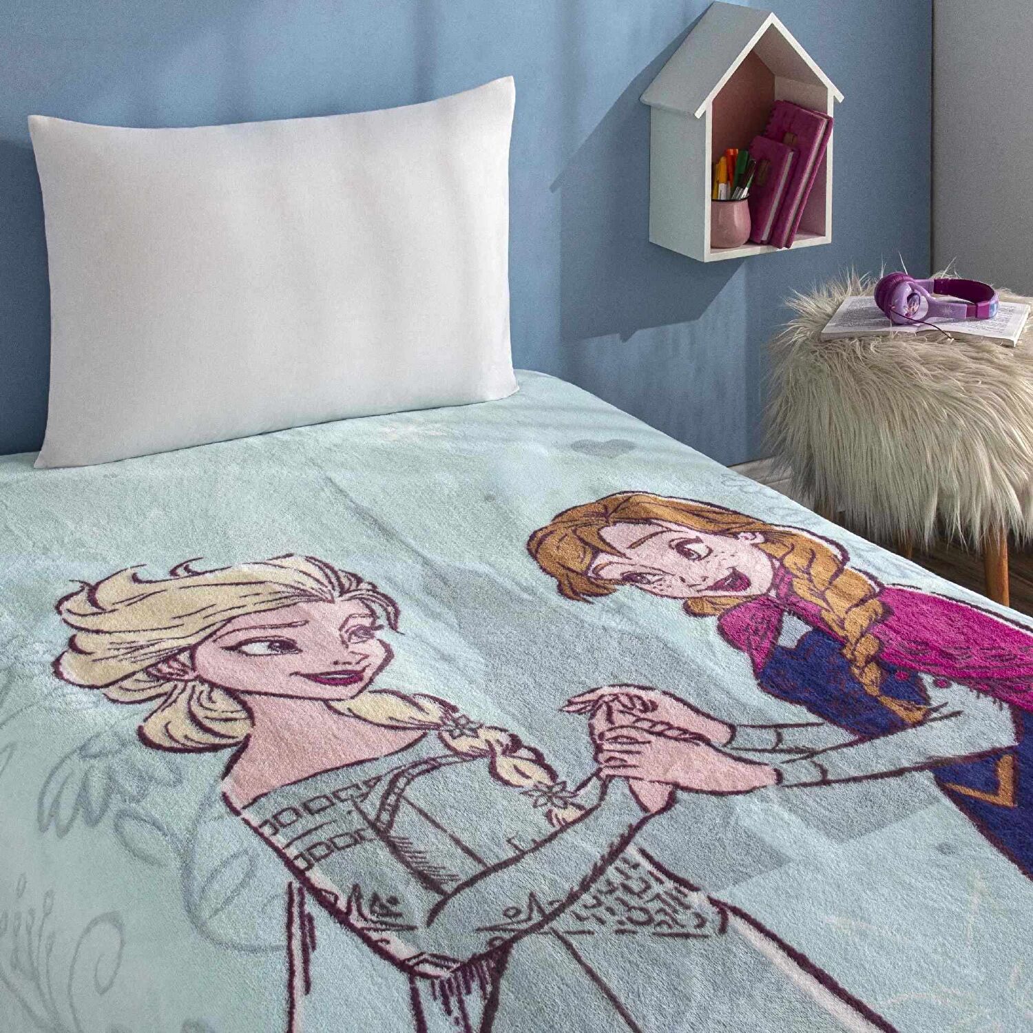 Lisanslı Disney Frozen United Tek Kişilik Battaniye