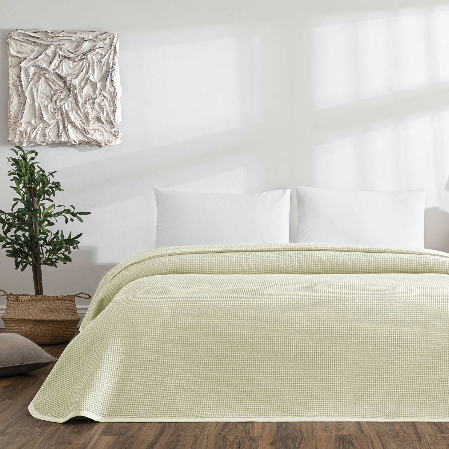 Linens Bsp Çift Kişilik Pike Açık Yeşil