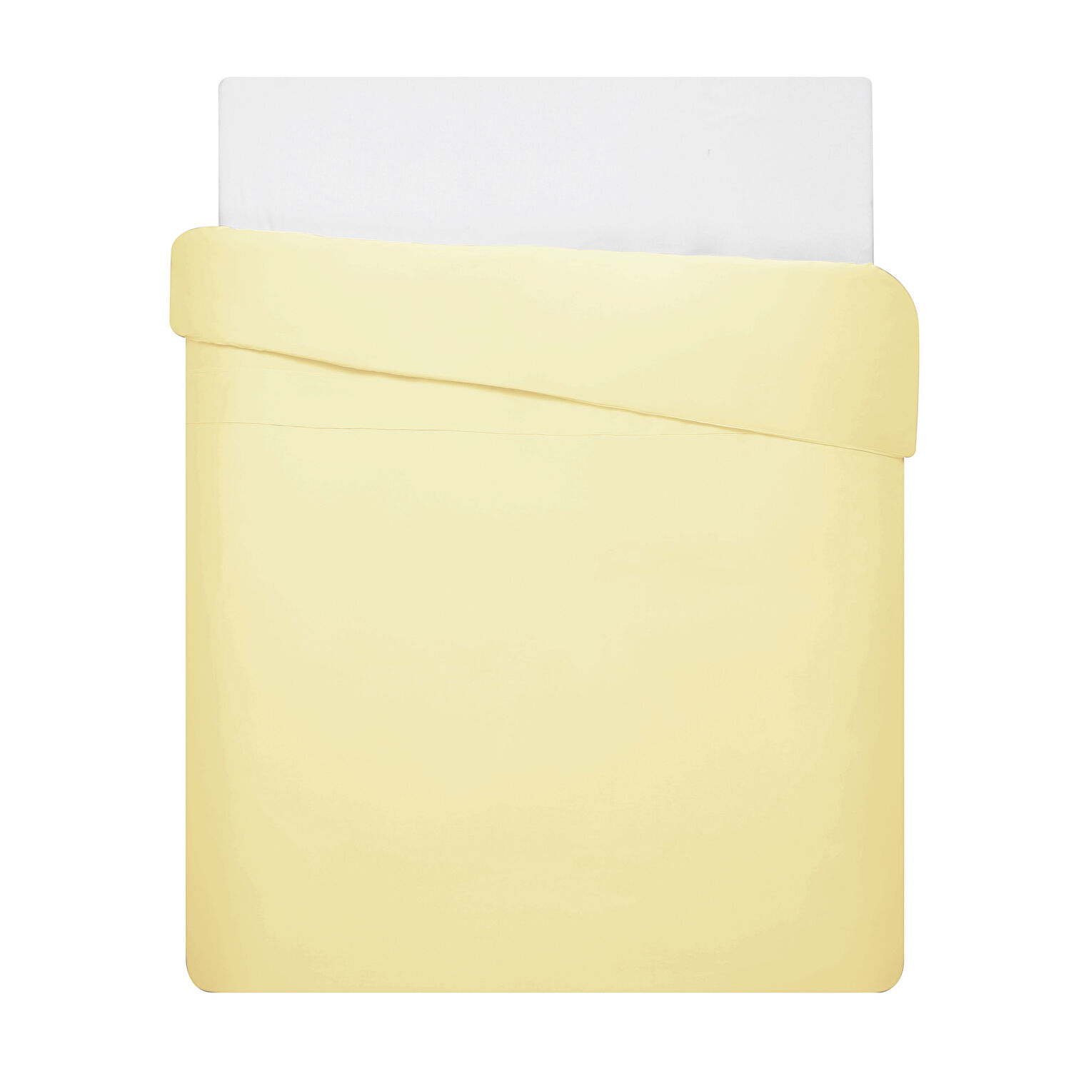 Linens Mix&Match Pamuk Saten Tek Kişilik Saten Nevresim Kılıfı Sarı