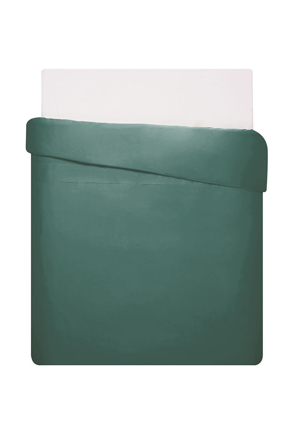 Linens Mix&Match Pamuk Saten Tek Kişilik Nevresim Kılıfı Petrol