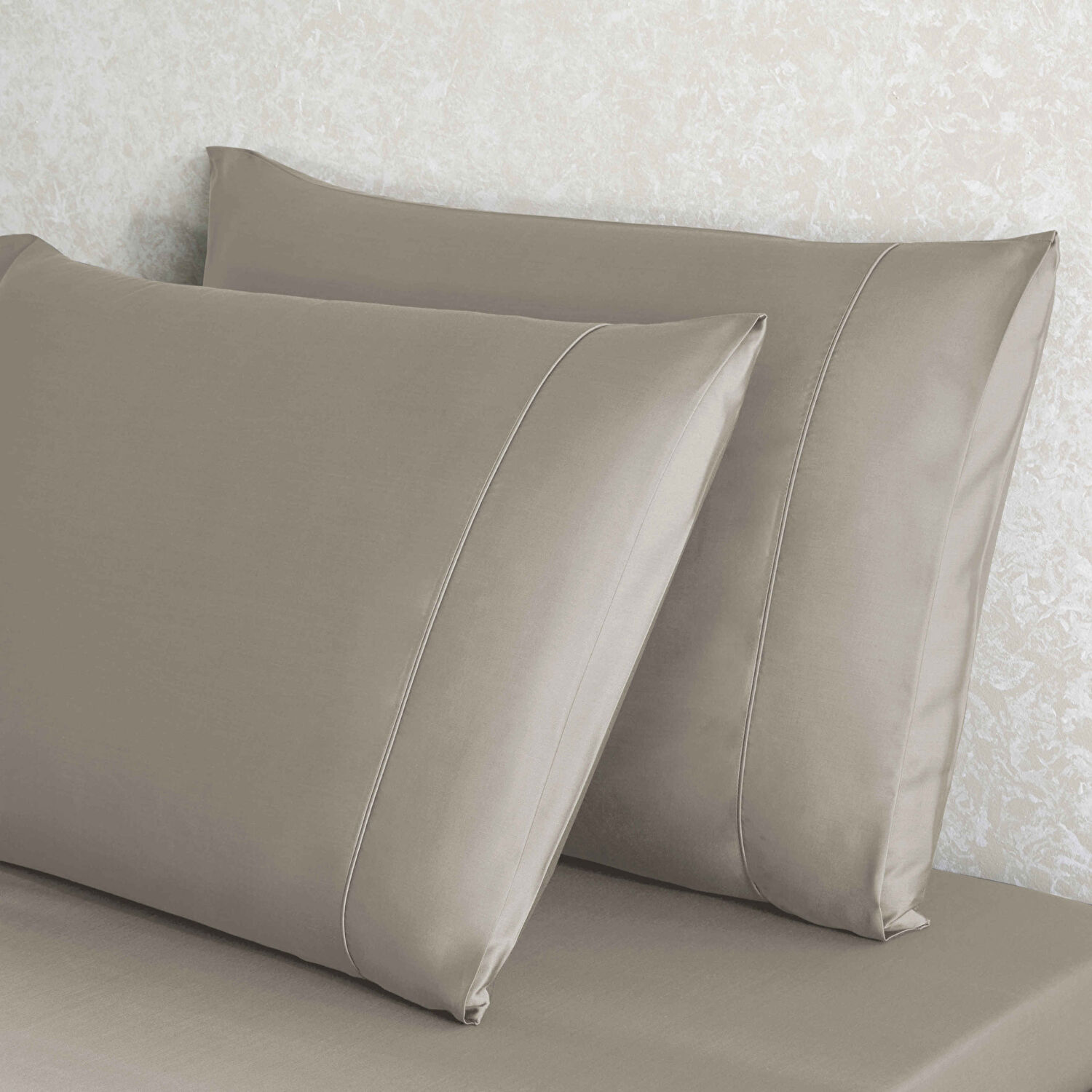 Linens X TENCEL™ Lyocell 2'li Standart Yastık Kılıfı Seti Vizon