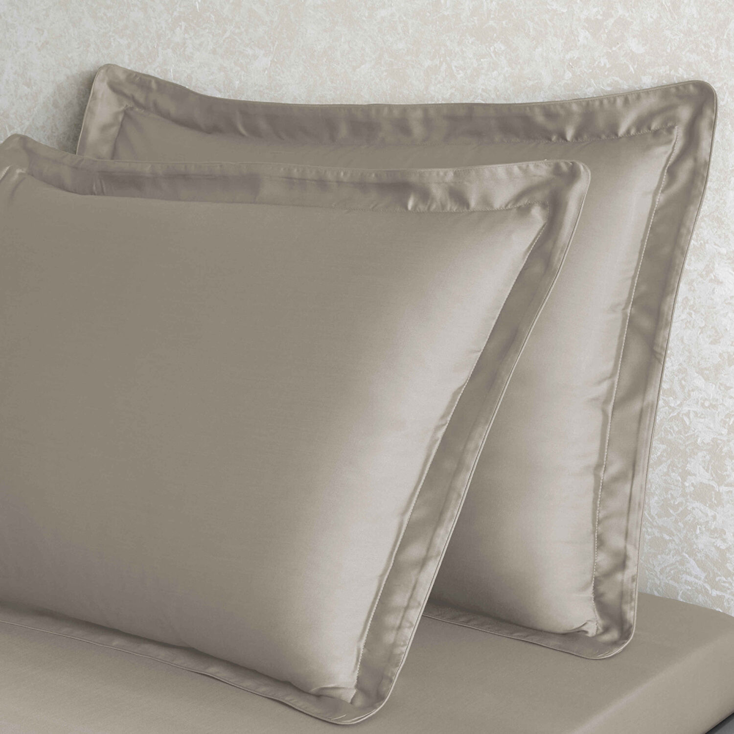 Linens X TENCEL™ Lyocell 2'li Volanlı Yastık Kılıfı Seti Vizon