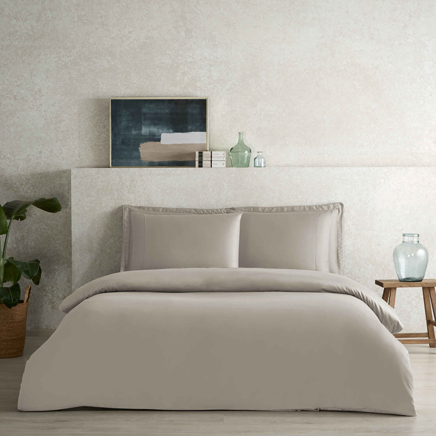 Linens X TENCEL™ Lyocell King Nevresim Kılıfı Vizon