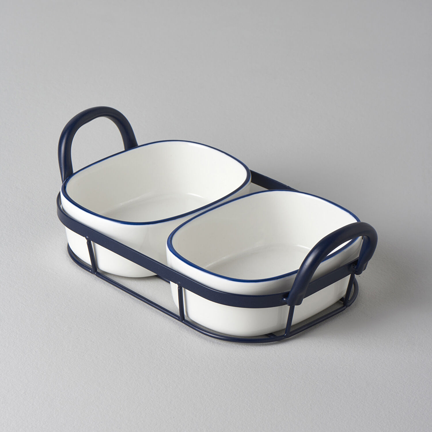 Linens Arlina Porselen-Metal 36x16x10,6 cm Sunum Seti