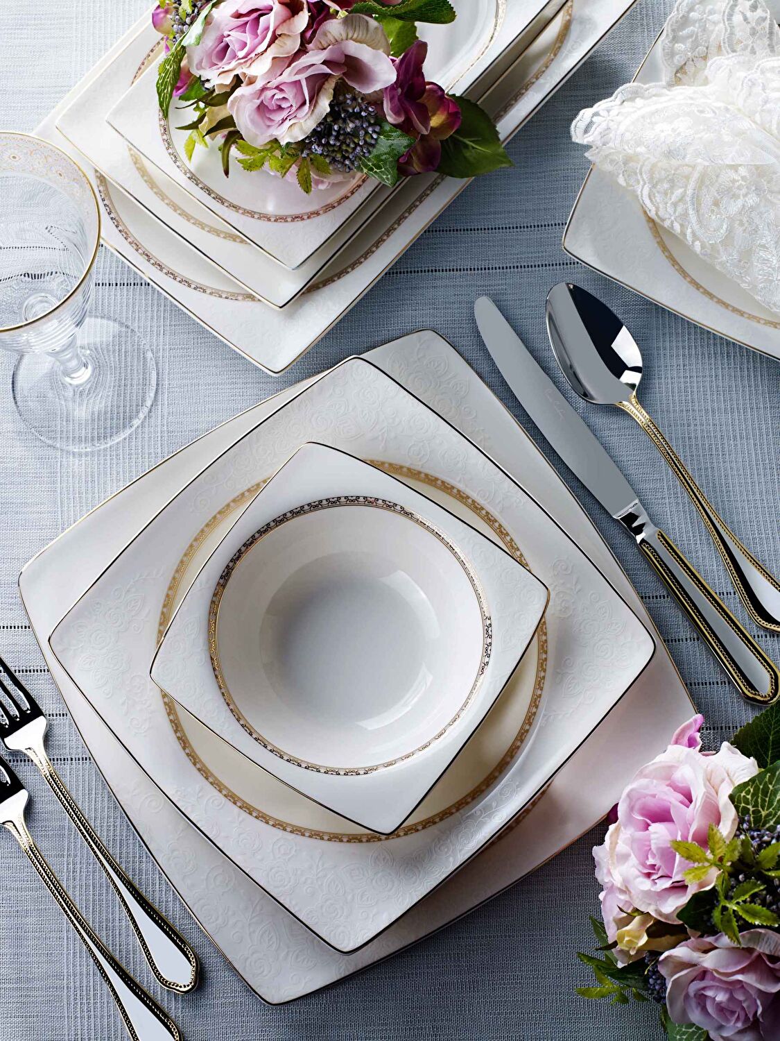 Pierre Cardin Allison 60 Parça 12 Kişilik Yemek Takımı