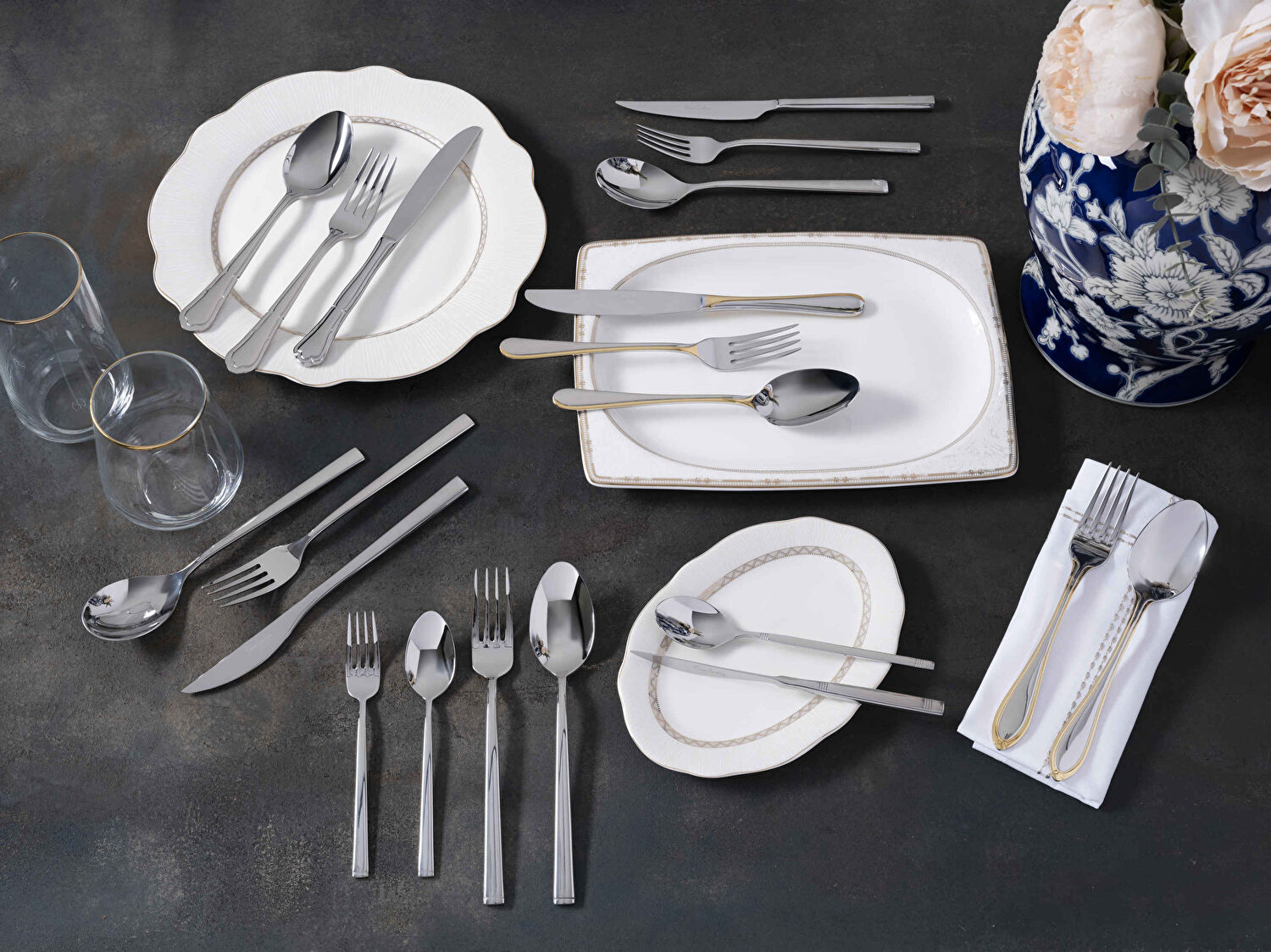 Pierre Cardin Walter 84 Parça Çatal Kaşık Bıçak Seti