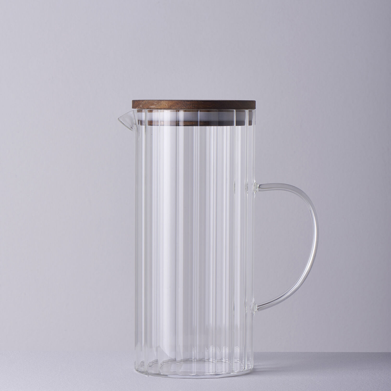 Linens Stripe Roller Cam-Akasya Kapaklı 1300 ml Sürahi