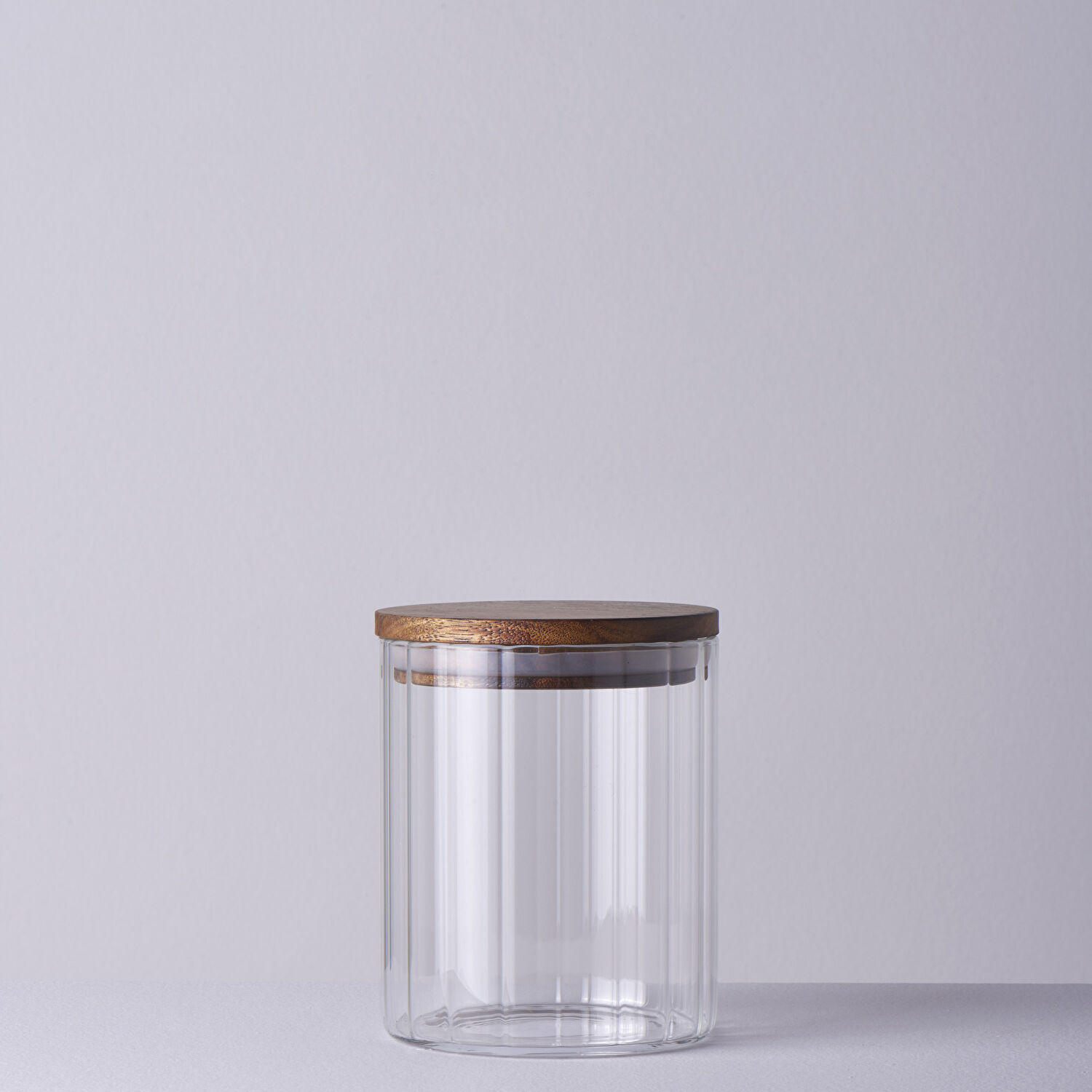 Linens Stripe Roller Cam-Akasya Kapak 1700 ml 10x10x28 cm Kavanoz