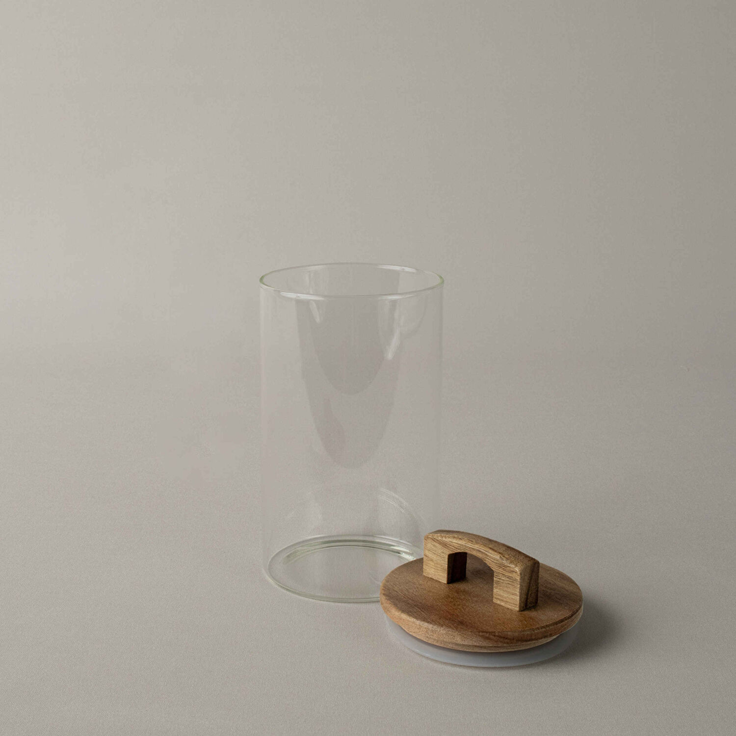 Linens Handle Cam-Akasya Kapak 1000 ml 10x10x19 cm Kavanoz