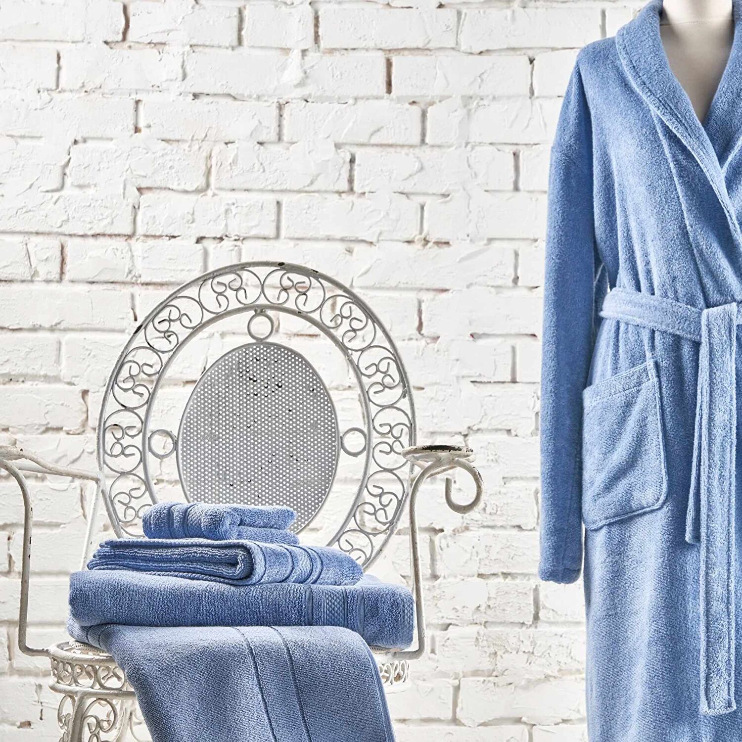 Linens Soft Pamuk 85x150 cm Banyo Havlusu Koyu Mavi