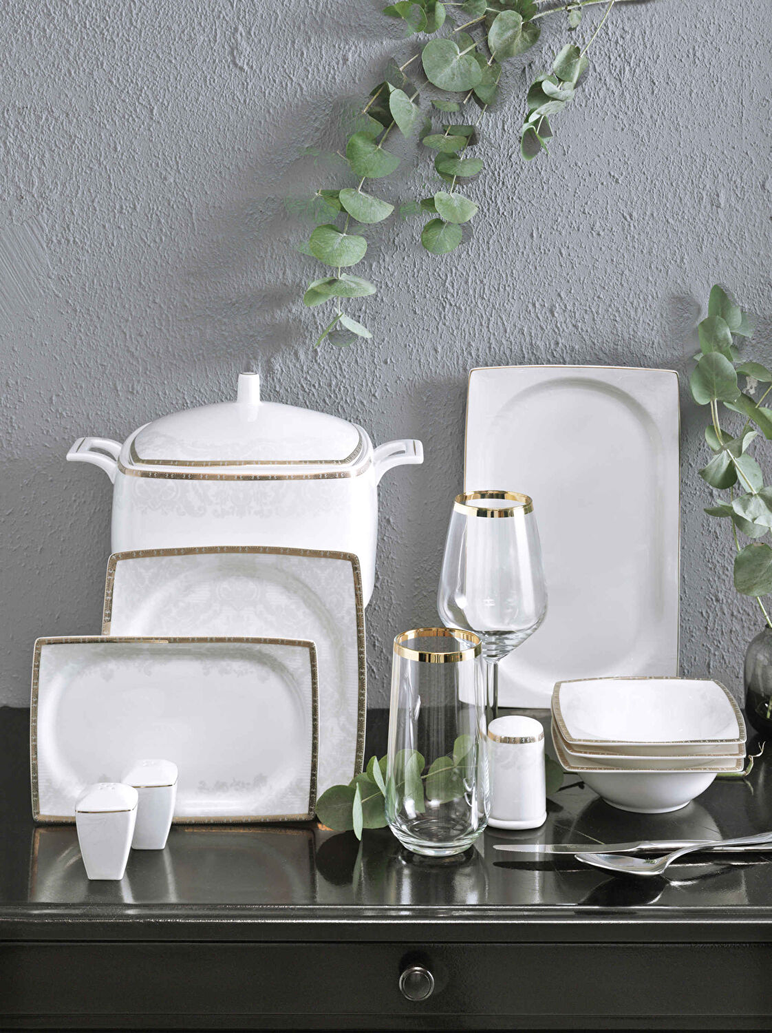 Pierre Cardin Margie 60 Parça 12 Kişilik Yemek Takımı