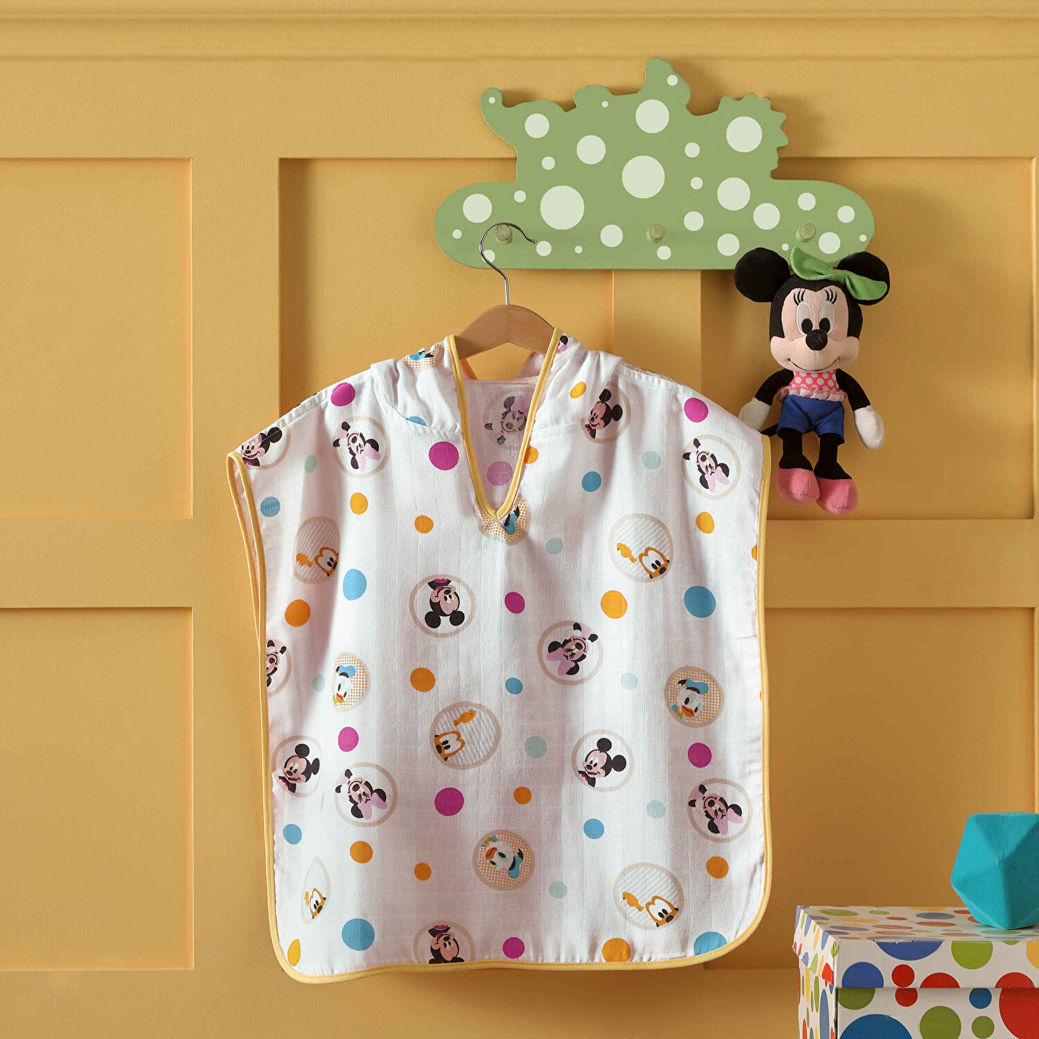 Lisanslı Disney Mickey Pamuk 60x120 Müslin Panço