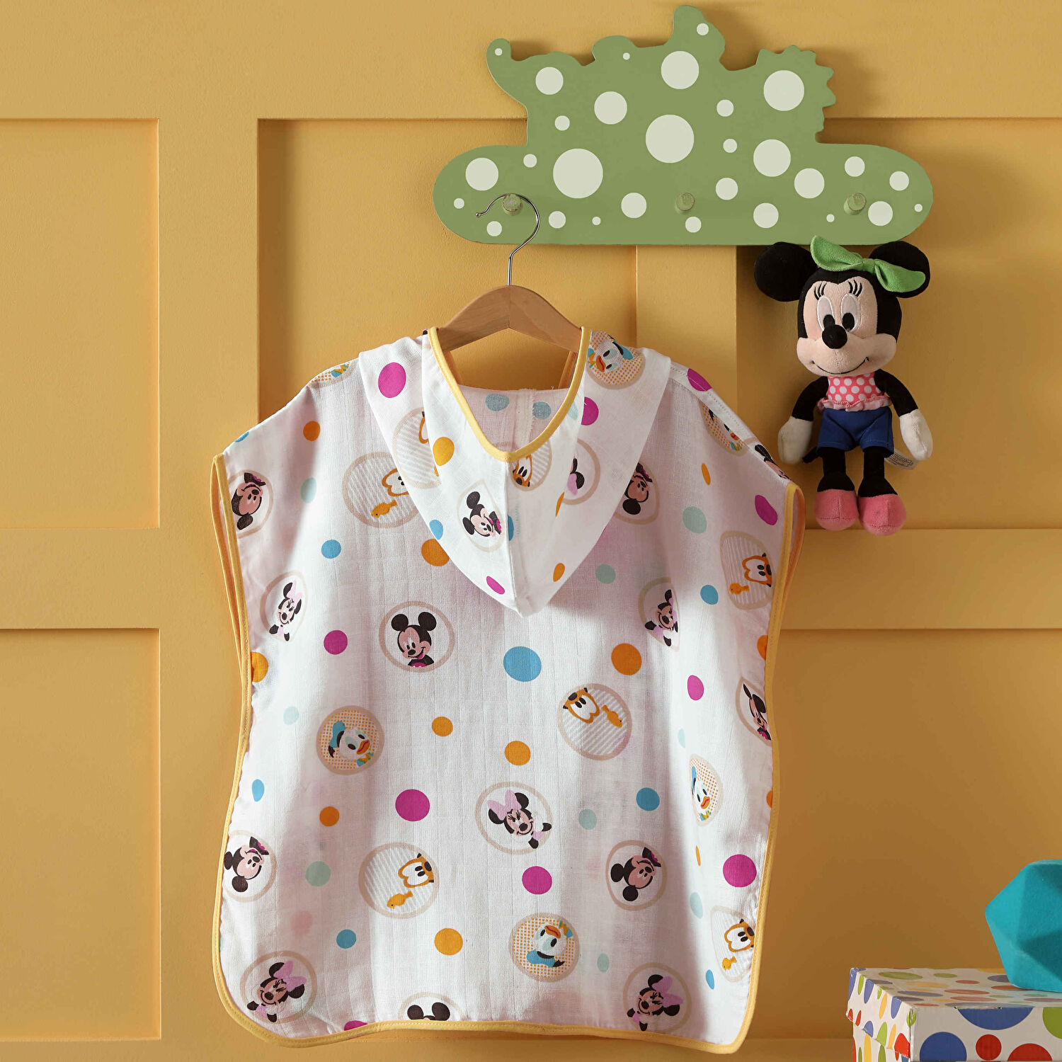 Lisanslı Disney Mickey Pamuk 60x120 Müslin Panço