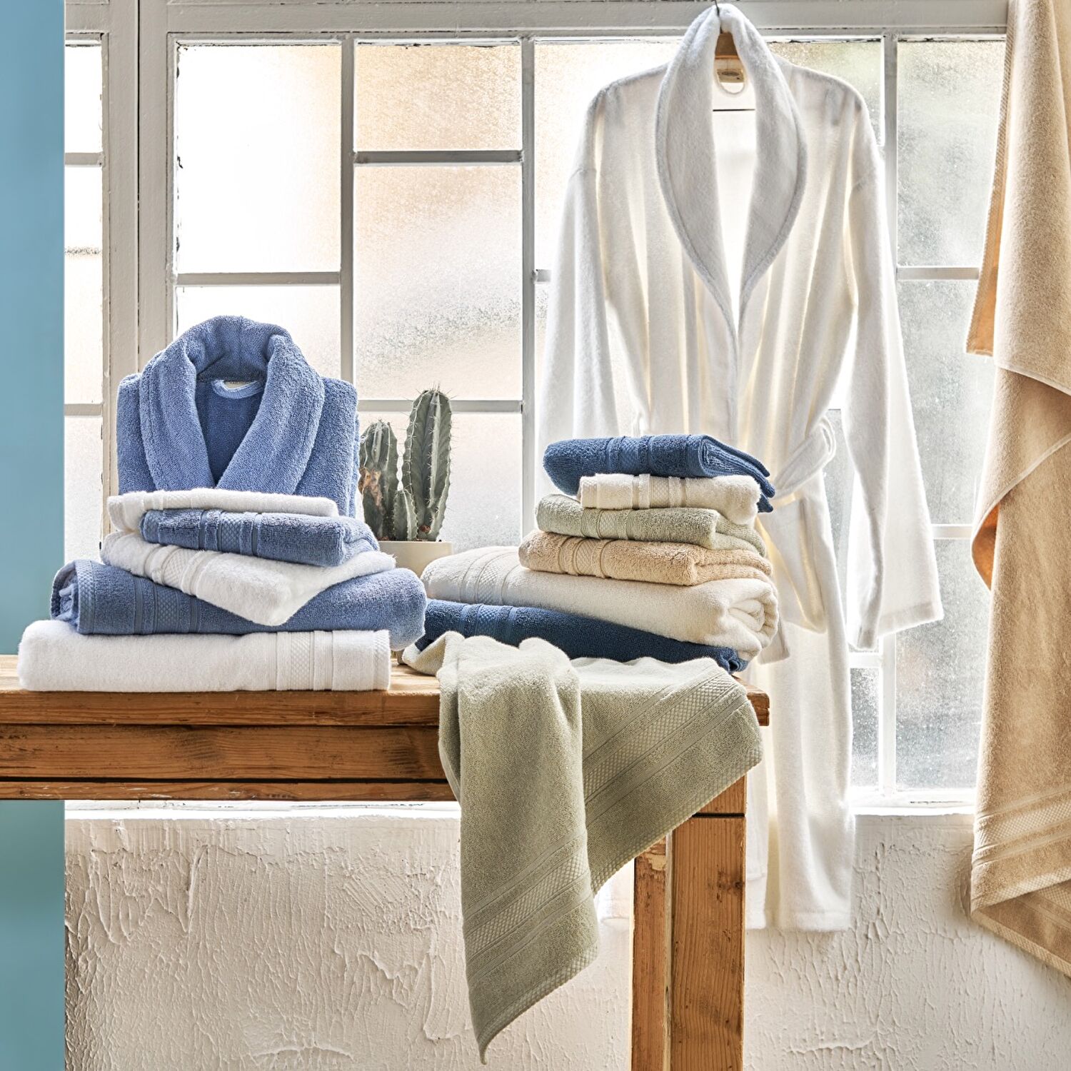Linens Soft Pamuk Bornoz Beyaz M