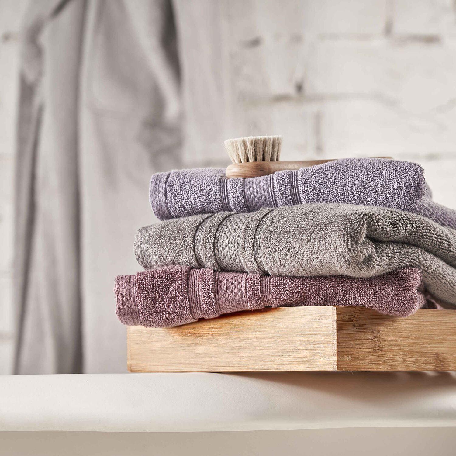 Linens Soft Pamuk 50x85 cm Yüz Havlusu Koyu Gri