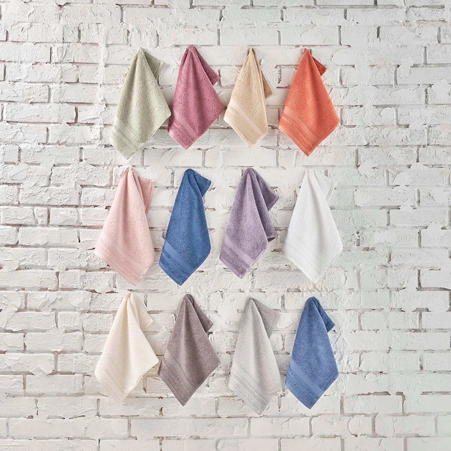 Linens Soft Pamuk 30x45 cm El Havlusu Yeşil