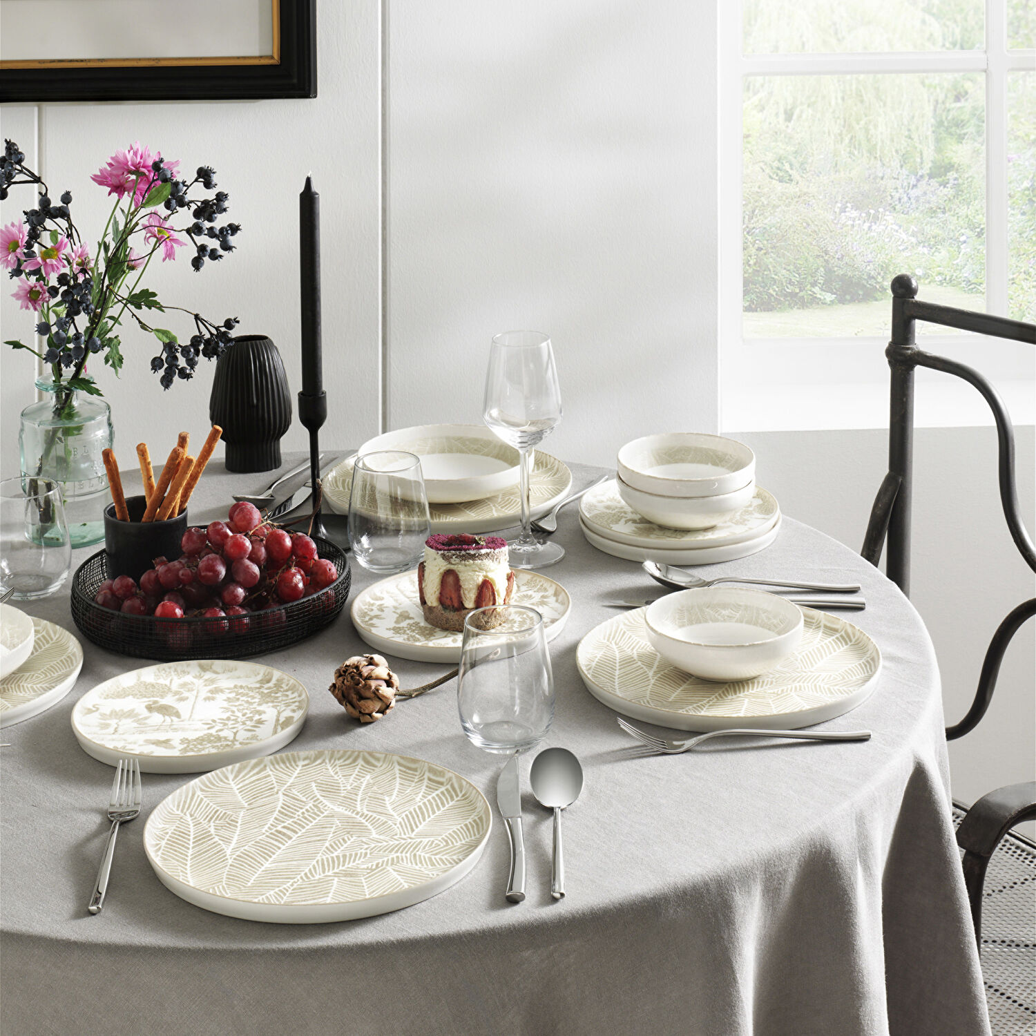 Pierre Cardin Leafy 24 Parça 6 Kişilik Yemek Takımı