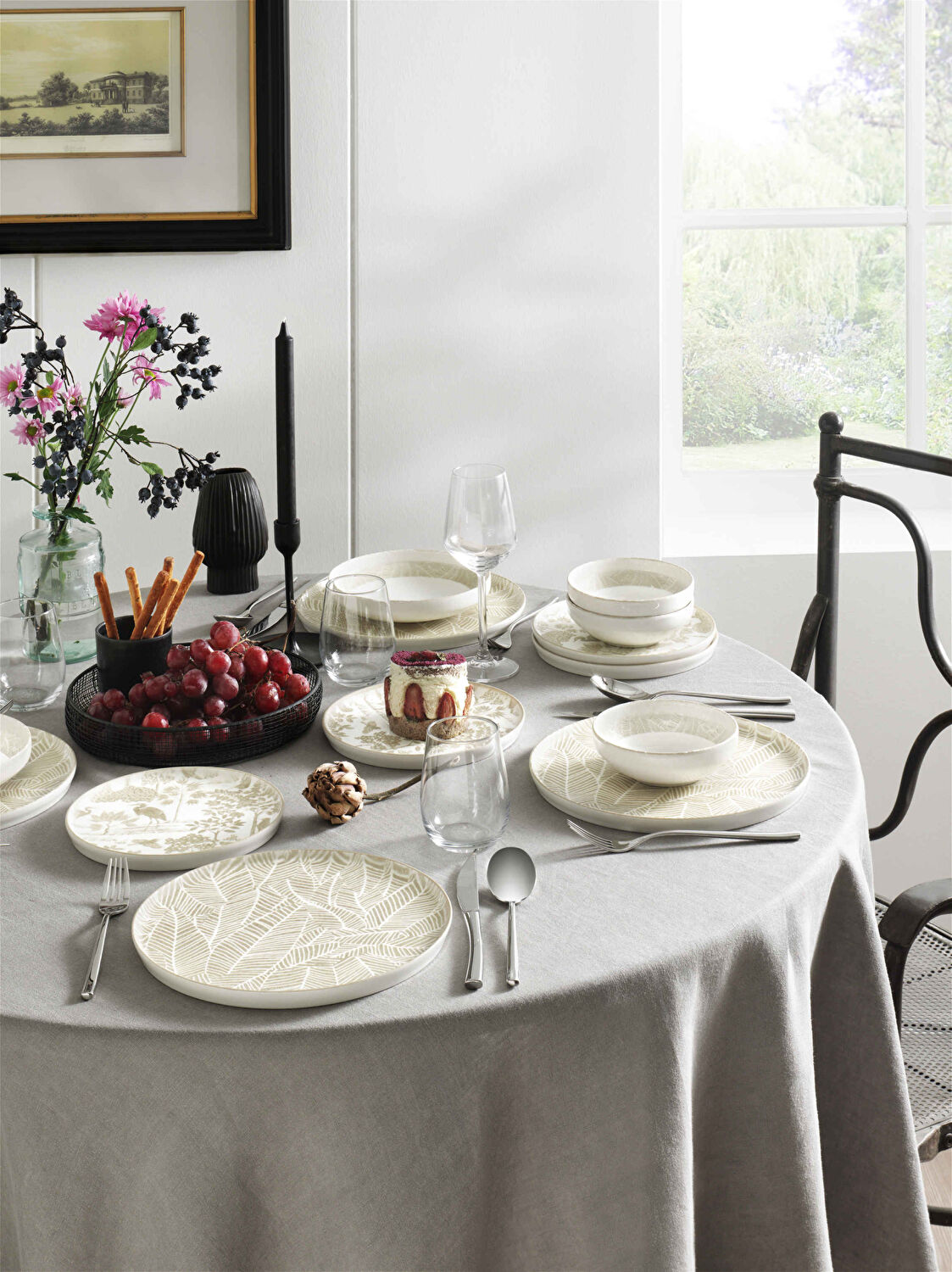 Pierre Cardin Leafy 24 Parça 6 Kişilik Yemek Takımı