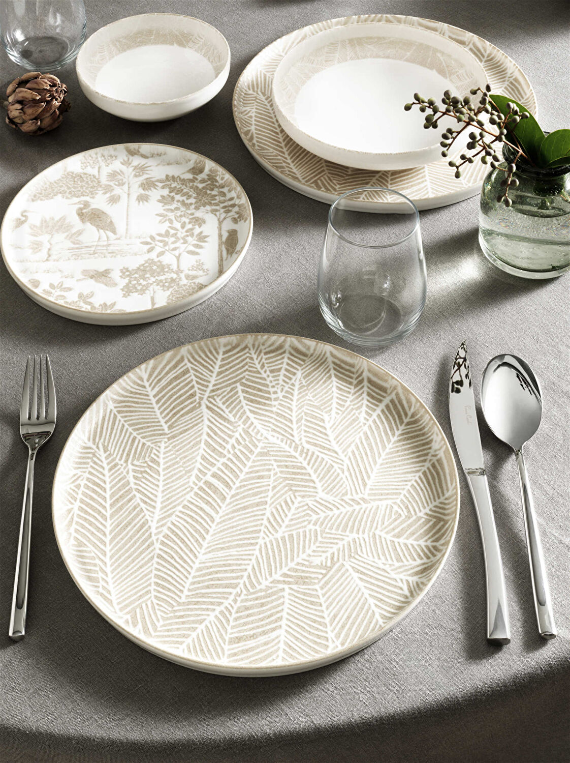 Pierre Cardin Leafy 24 Parça 6 Kişilik Yemek Takımı